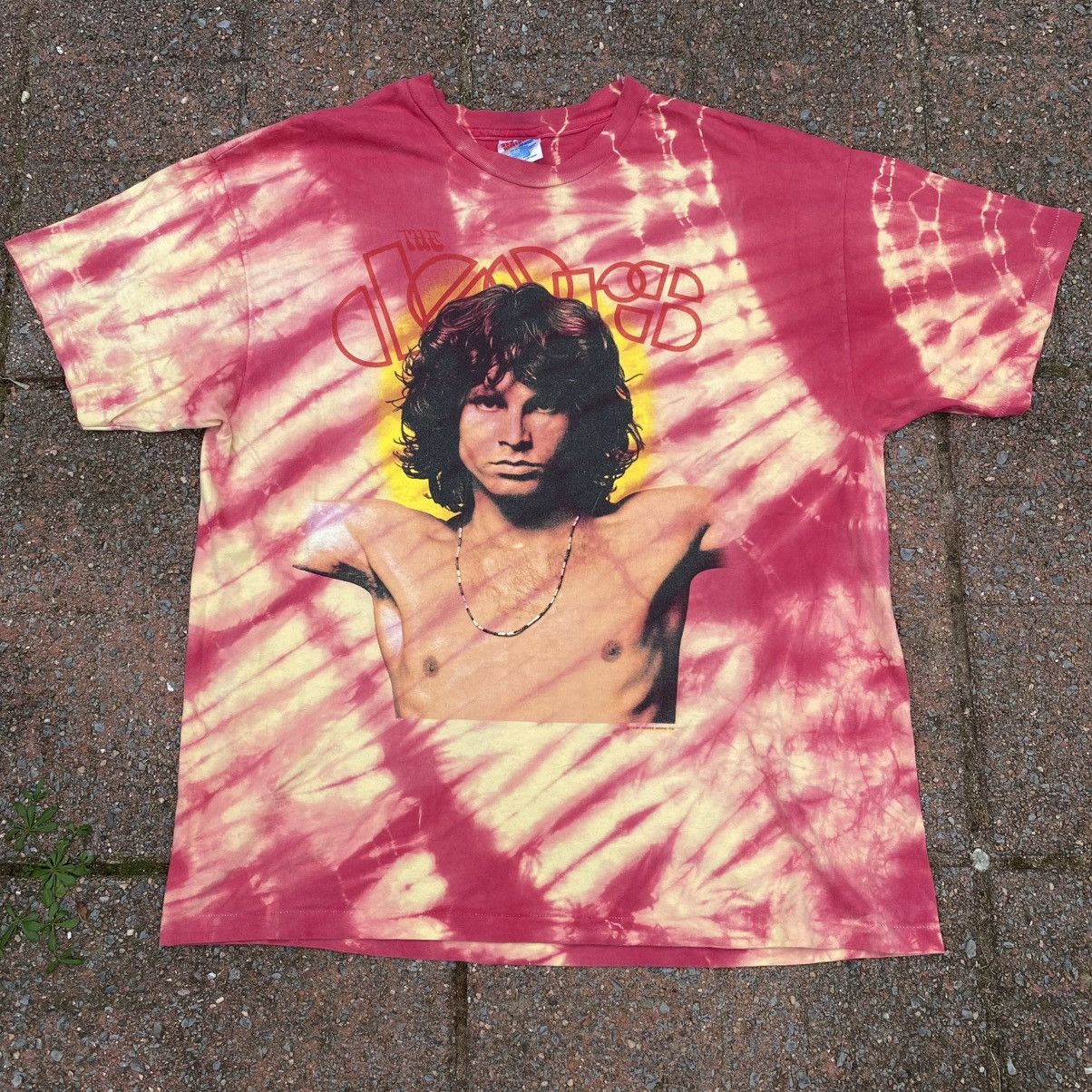 Hanes × Vintage 1990 The Doors Jim Morrison Tie Dye Tee Size US XL / EU 56 / 4 - 2 Thumbnail