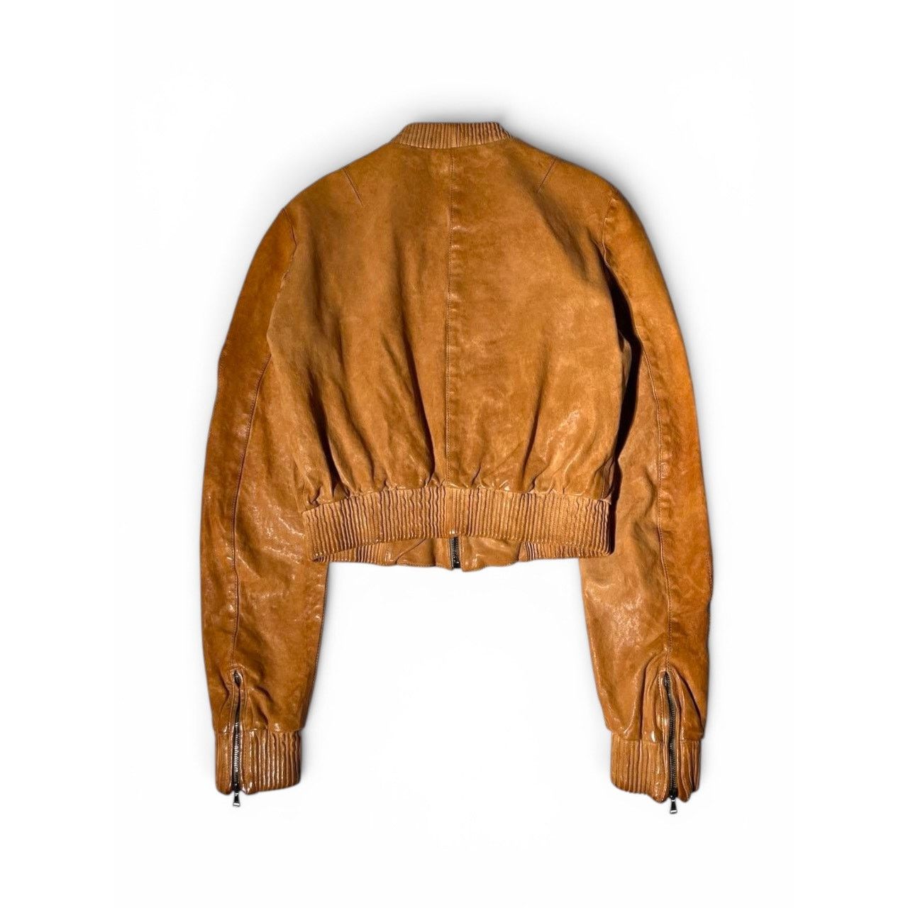 Dolce & Gabbana Dolce & Gabbana Leopard Lined Leather Bomber Jacket Size M / US 6-8 / IT 42-44 - 3 Thumbnail