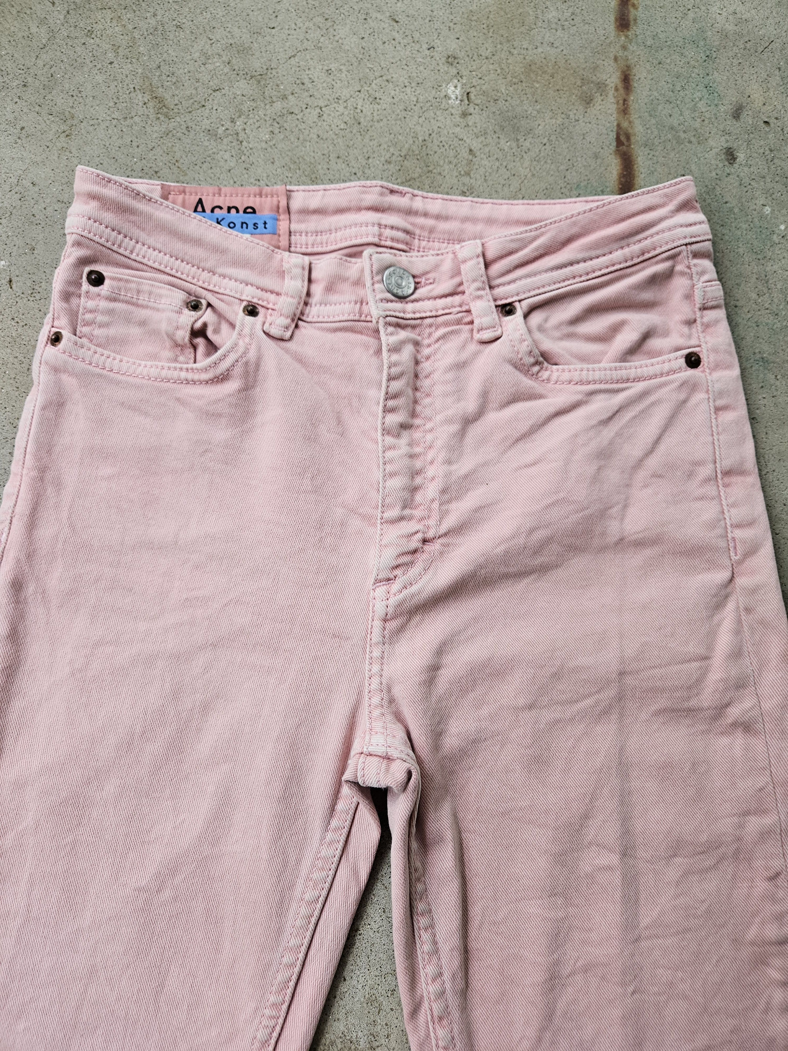 Acne Studios Blå Konst Peg Milk Pink Straight Leg Denim Jeans Size US 26 / EU 42 - 3 Thumbnail