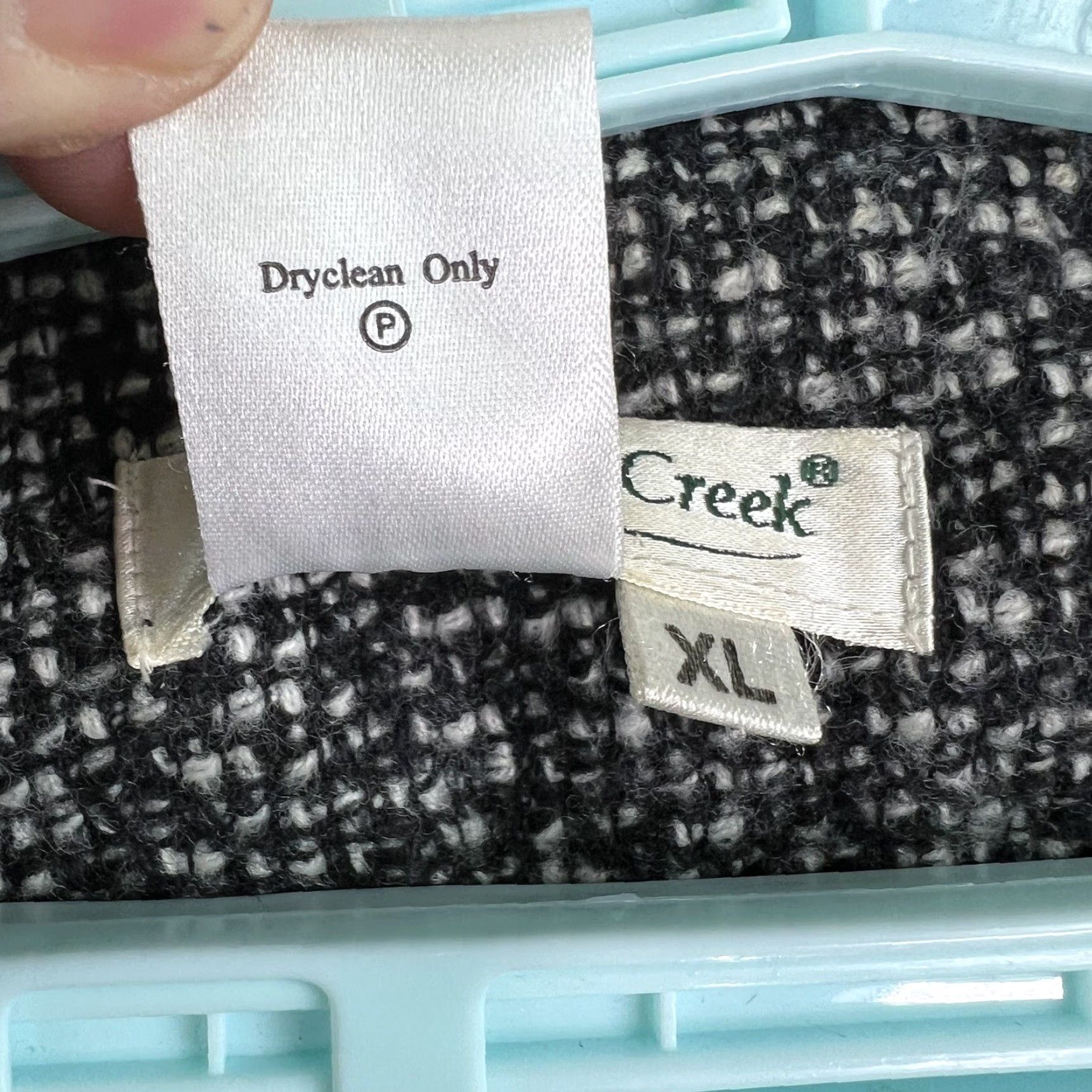 Coldwater Creek Coldwater Creek Wool Blend Tweed Jacket Women XL Black Tweed Boucle Lined Fall Winter Size XL / US 12-14 / IT 48-50 - 5 Thumbnail