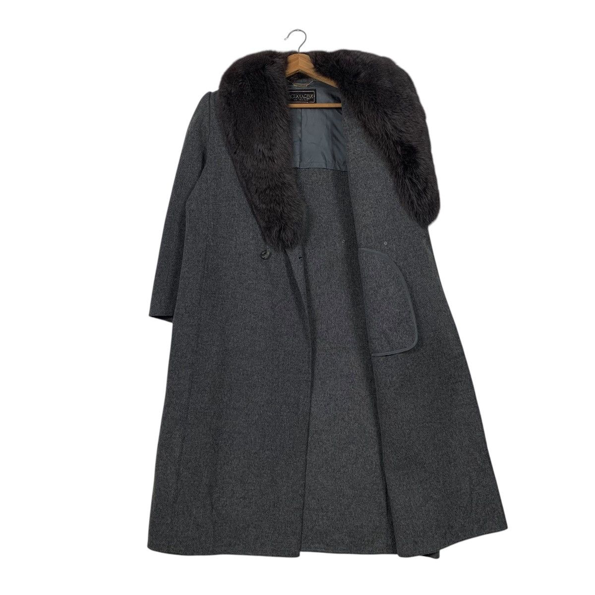 Japanese Brand Japanese Brand Agua Marina Fur Wool Coat Size M / US 6-8 / IT 42-44 - 10 Thumbnail