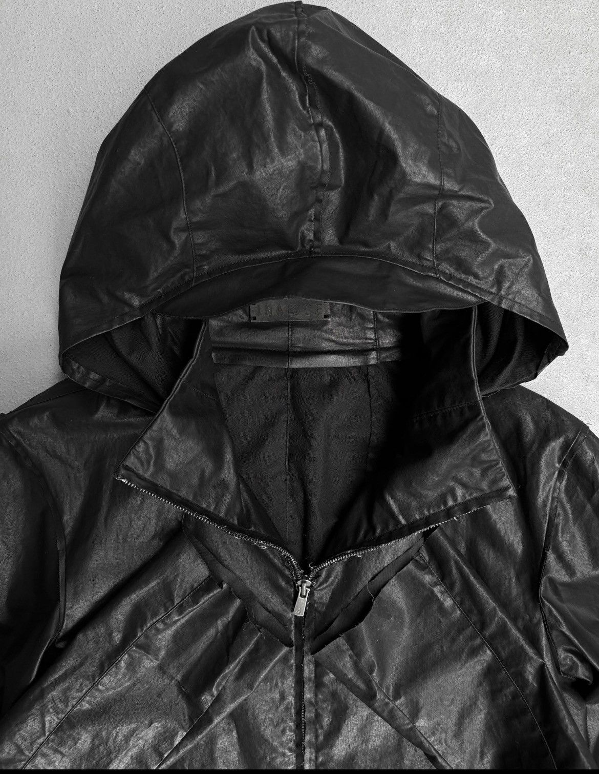Inaisce InAisce heavy waxed coat convertible hood jacket Size US M / EU 48-50 / 2 - 2 Thumbnail