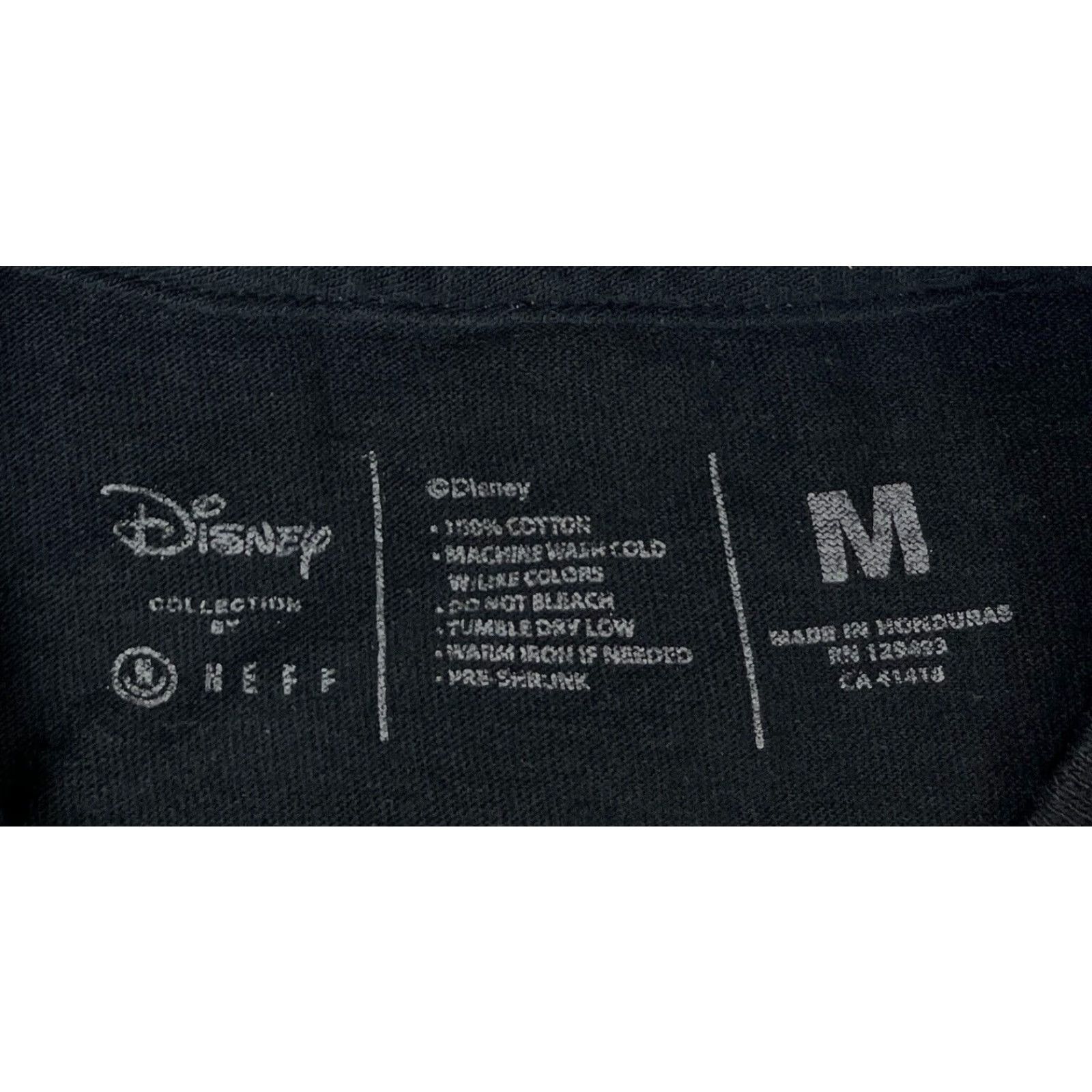 Disney Neff Mickey Mouse Unisex Adult T-Shirt M Black Cotton Crew Neck Graphic SS Short Sleeve Shirt Size US M / EU 48-50 / 2 - 5 Thumbnail