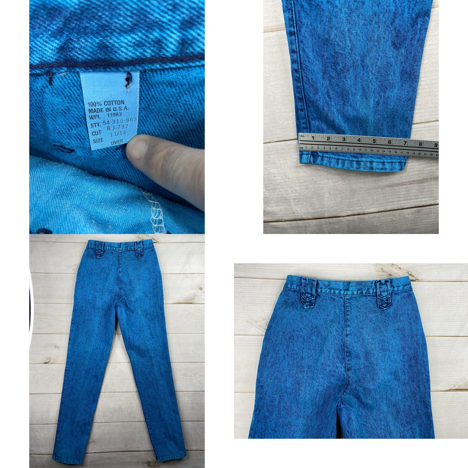 Roper VINTAGE Roper Jeans Women 11/12 Blue Bareback 80s 90s Western High Rise Pleated USA Shirt? Size 34" / US 12 / IT 48 - 8 Thumbnail