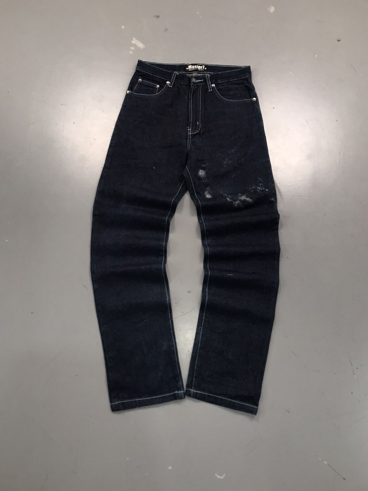 Vintage Vintage master7 big pocket embroidered straight fit denim Size US 29 - 3 Thumbnail