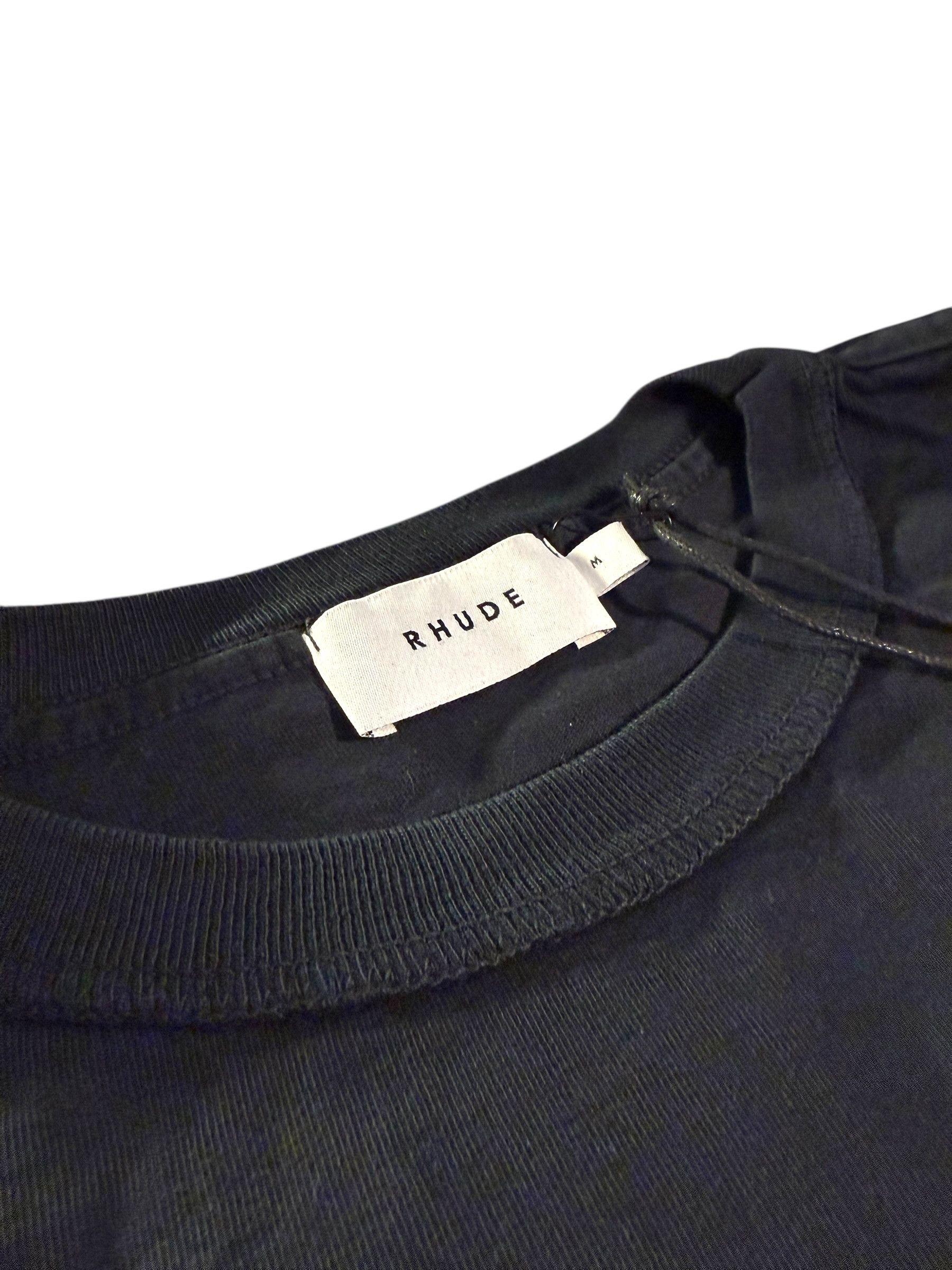 Rhude Rhude Black T-Shirt with Embroidered Logo Size US M / EU 48-50 / 2 - 3 Thumbnail