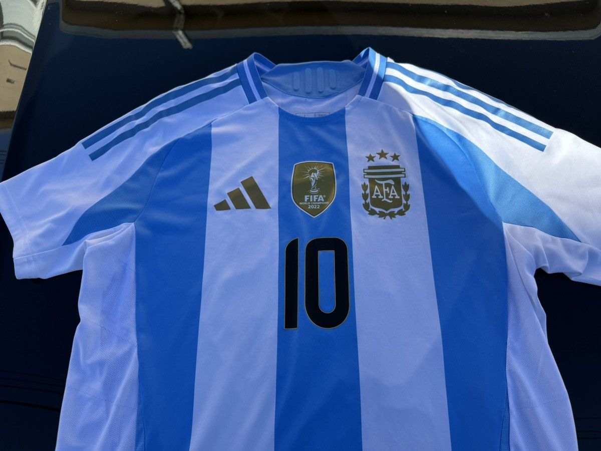 Adidas Adidas Argentina Soccer Jersey Messi 10 Size US L / EU 52-54 / 3 - 3 Thumbnail