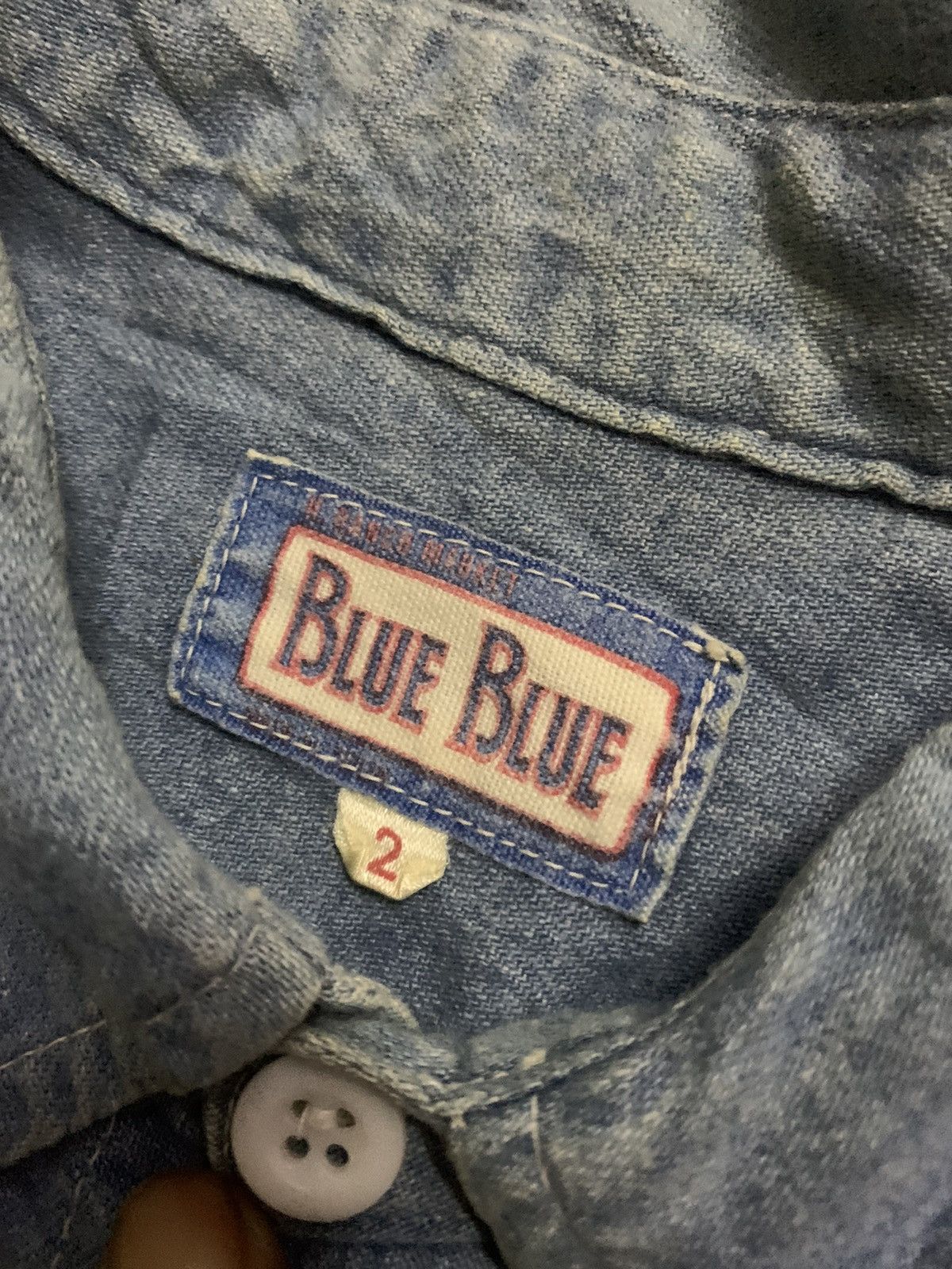 Blue Blue Japan × Vintage Vintage Blue Blue Japan Hollywood R. Market Shirt Size US L / EU 52-54 / 3 - 4 Thumbnail