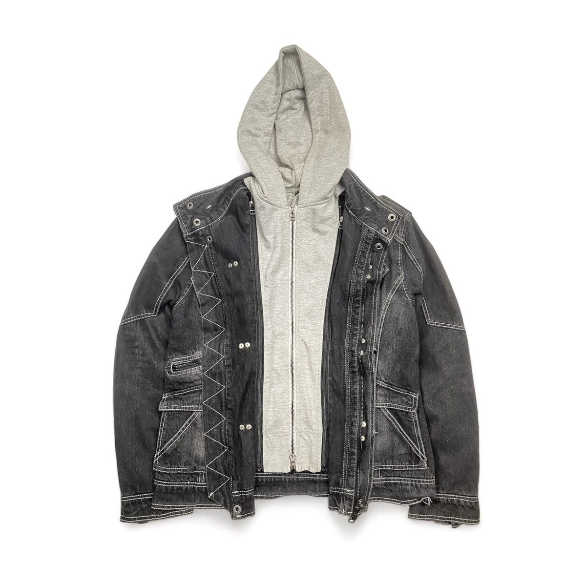 14th Addiction 🧨IN THE ATTIC JACKET TWO IN ONE DENIM JACKET Size US M / EU 48-50 / 2 - 5 Thumbnail