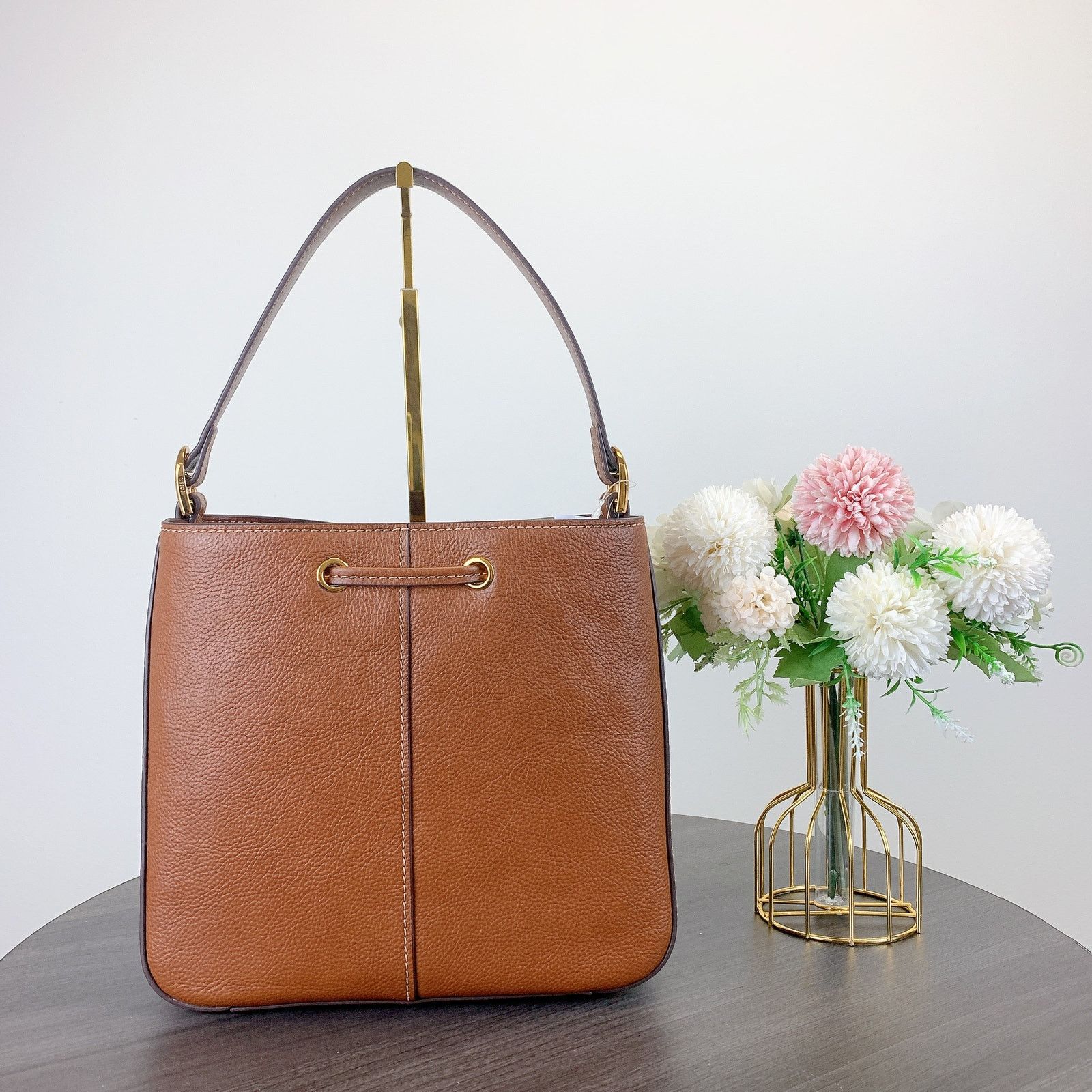 Fossil Fossil SHB3172210 Tessa Bucket Crossbody IN Brown Size ONE SIZE - 4 Thumbnail
