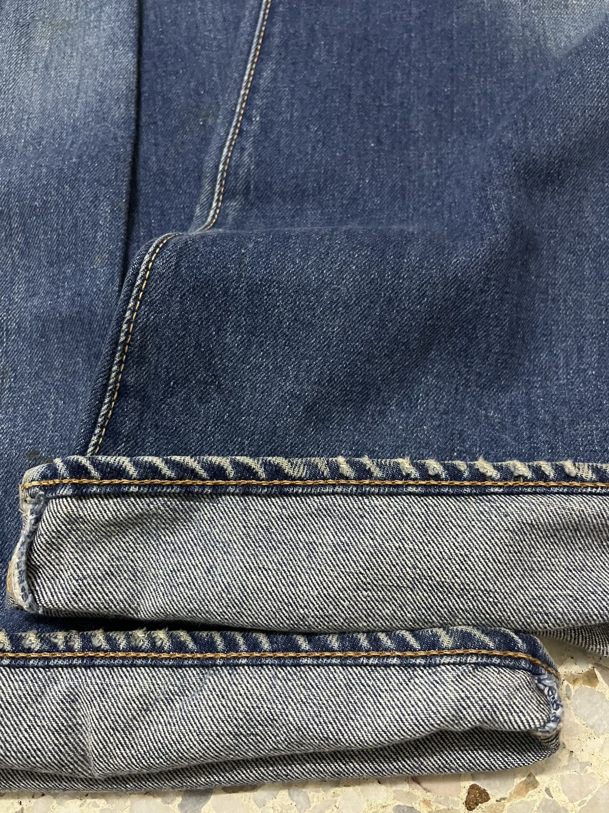 Vintage Bobson Made in Japan 70s Bell Bottom Jeans Scovill Hardware Size US 33 - 10 Thumbnail