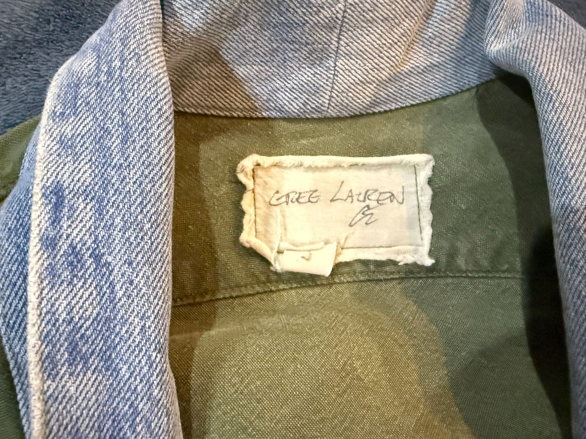 Greg Lauren Greg Lauren Contrast Denim Lapel Brigade Jacket Nextarrow-2 Size US M / EU 48-50 / 2 - 3 Thumbnail