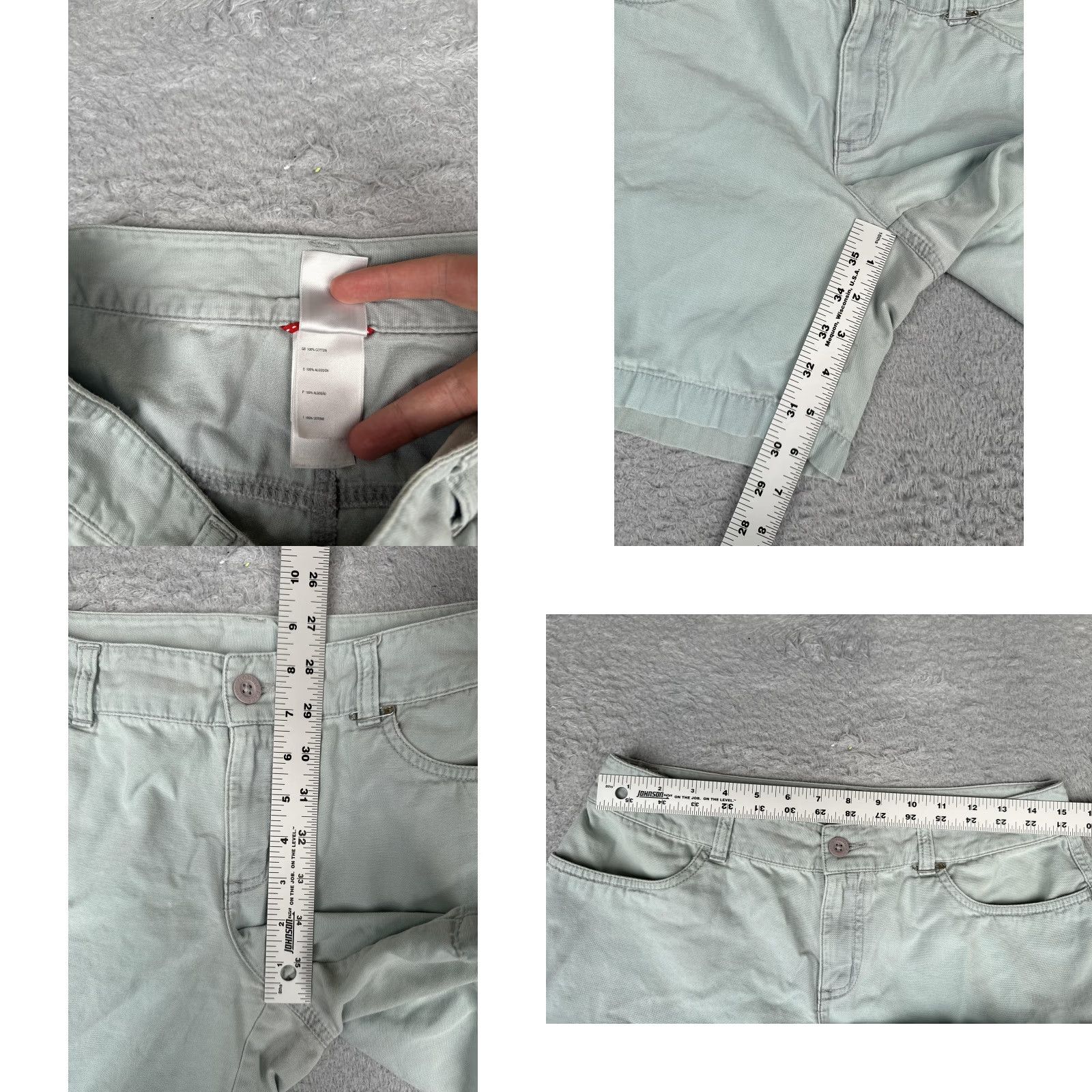 The North Face The North Face Cargo Shorts Womens 8 Green Cotton Twill Hiking Outdoor 32x6 Size 30" / US 8 / IT 44 - 8 Thumbnail
