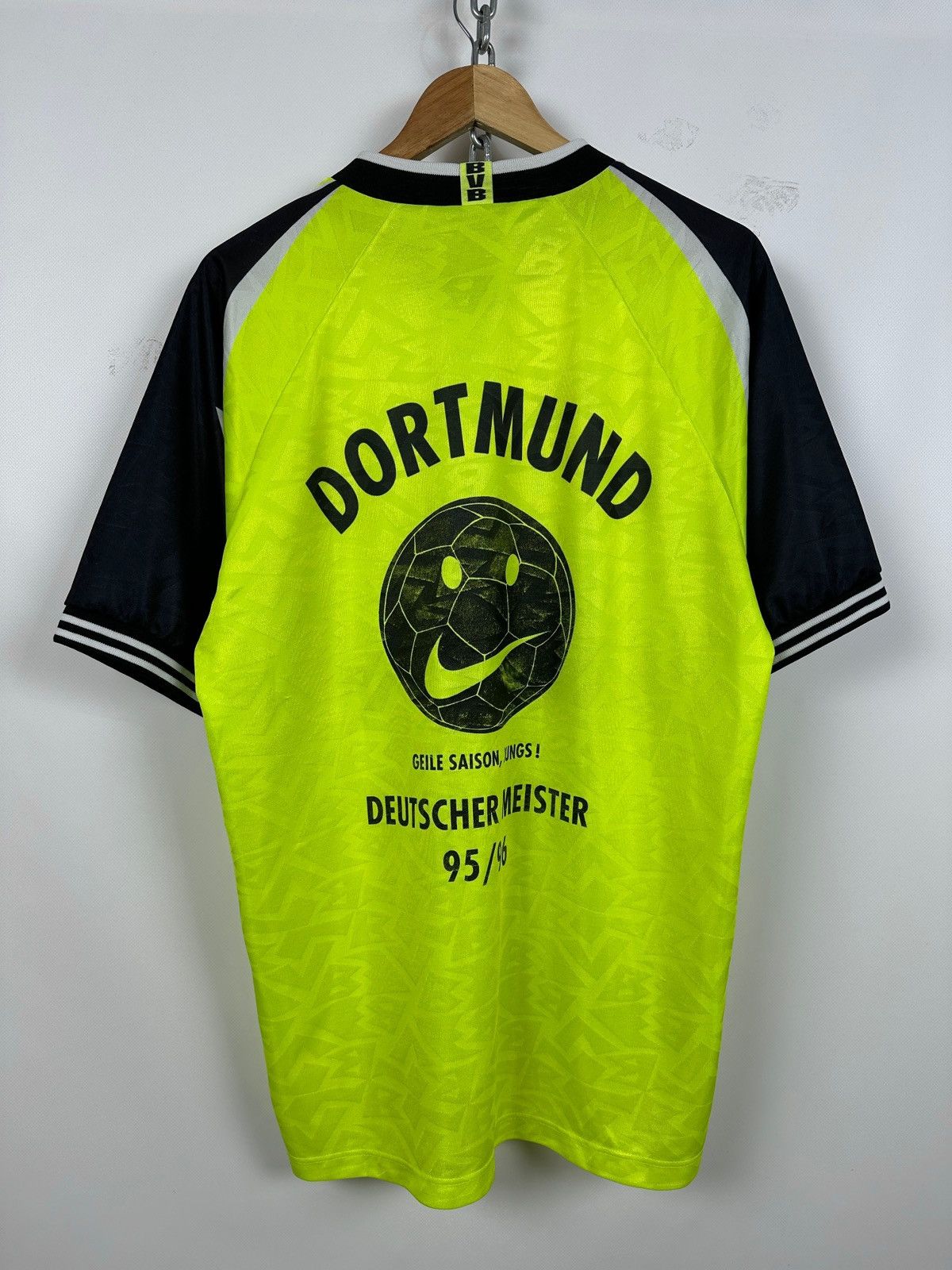 Nike 1995/96 Nike Borussia Dortmund Deutschmeister Soccer Jersey Size US L / EU 52-54 / 3 - 2 Thumbnail