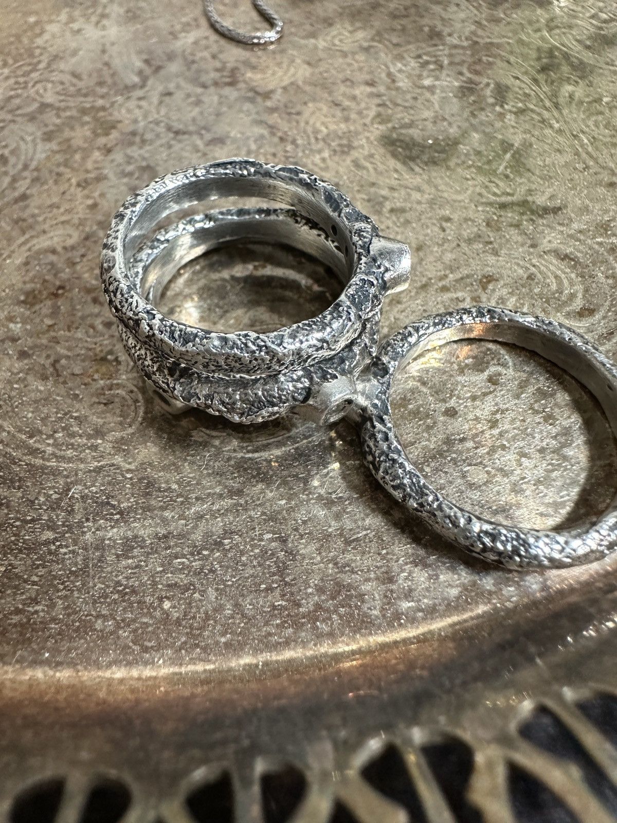 Gothmos Stacked Diamond Ring Set GM 0085 Size ONE SIZE - 7 Thumbnail