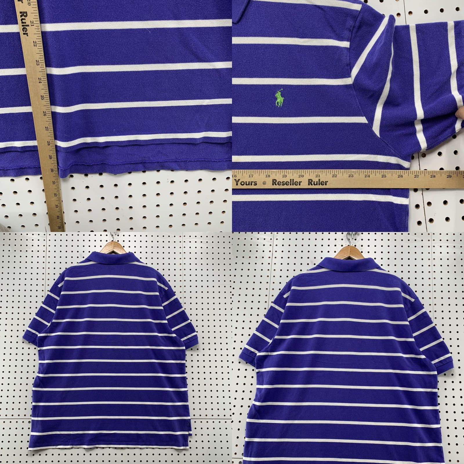 Polo Ralph Lauren Polo Ralph Lauren Striped Shirt Mens BIG 2XB Blue White Preppy Shirt Size US XXL / EU 58 / 5 - 8 Thumbnail