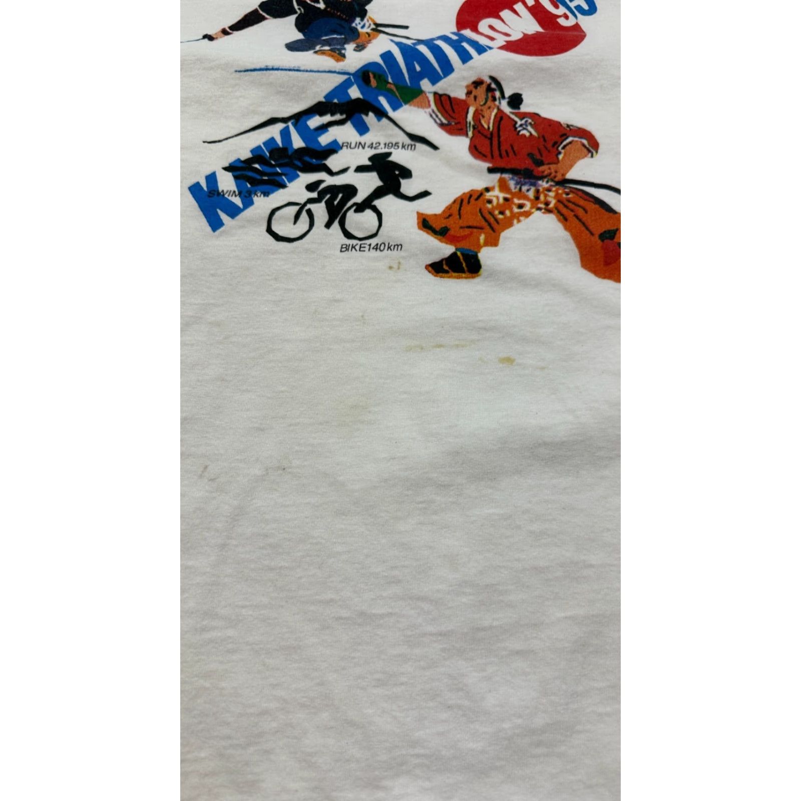 Vintage All Sport Kaike Triathlon Shirt Mens Medium White Graphic Short Sleeve Tee Outdoor Size US M / EU 48-50 / 2 - 4 Thumbnail