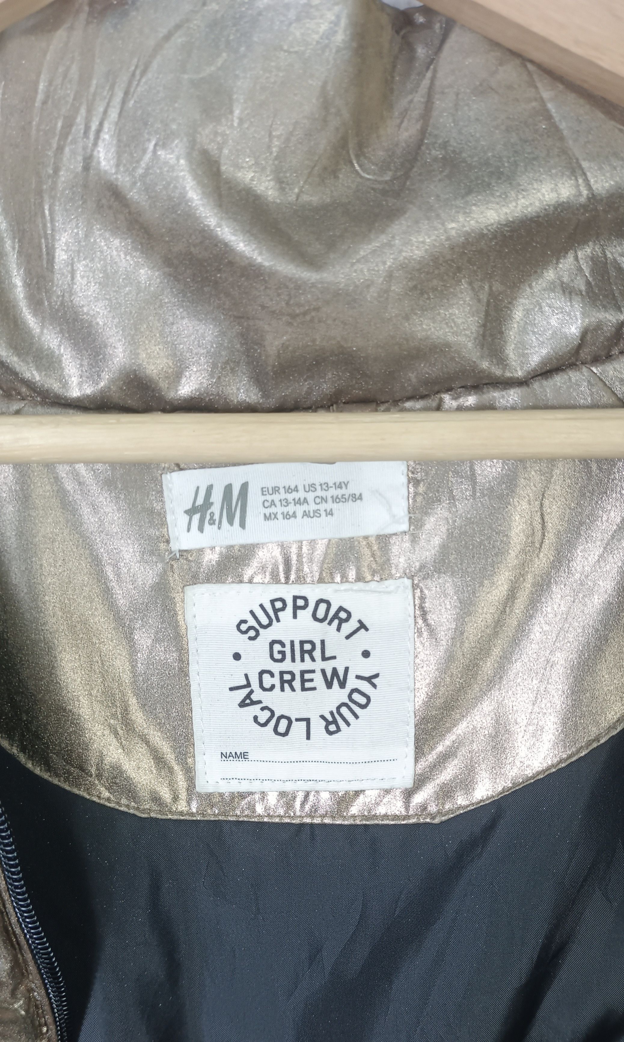 H&M H&M Padded Jacket Copper Metalic Size US M / EU 48-50 / 2 - 5 Thumbnail