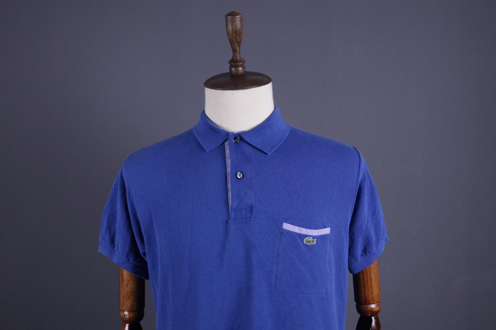 Lacoste Lacoste Blue Regular Pocket Polo Shirt Size 5 / L Size US L / EU 52-54 / 3 - 2 Thumbnail