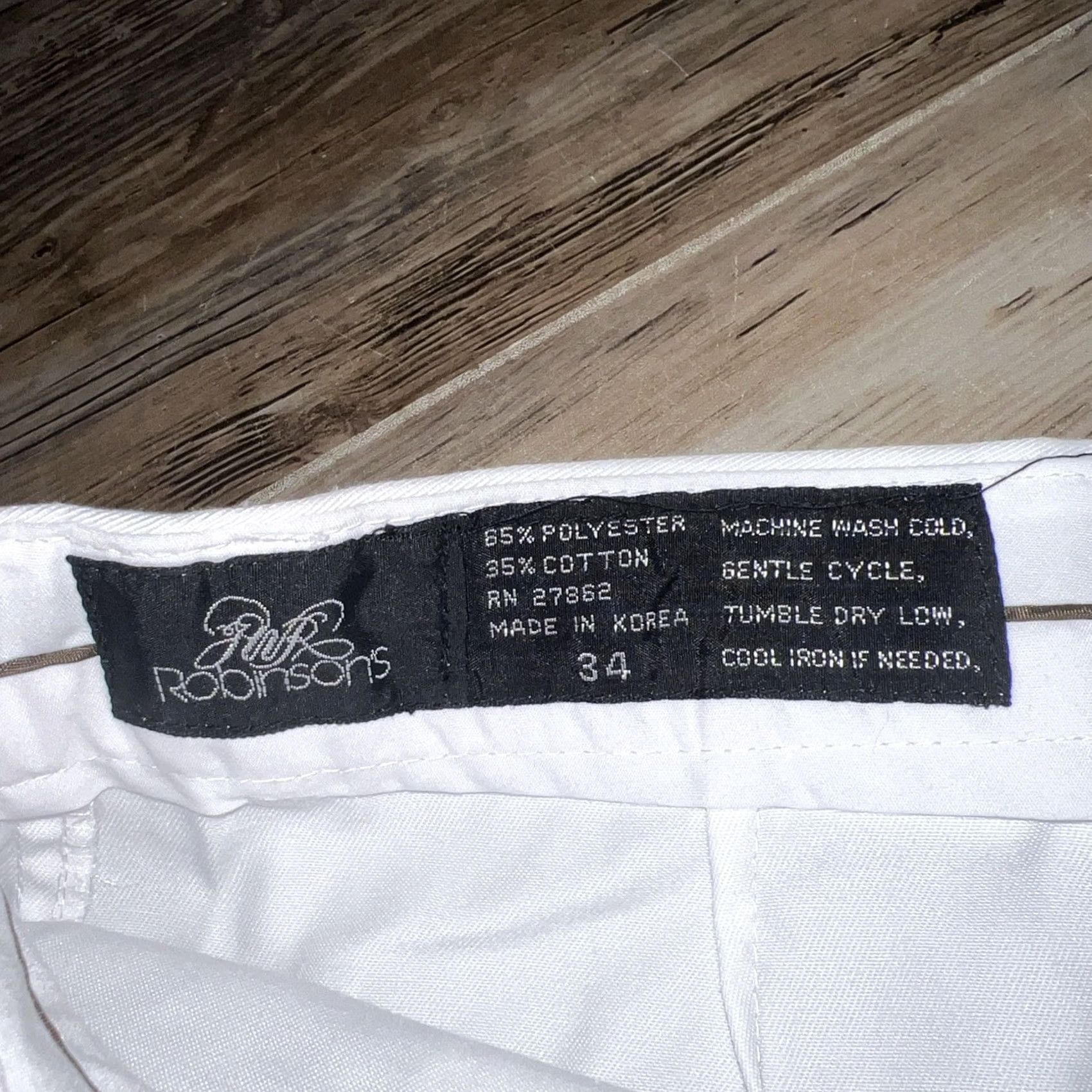 Vintage VINTAGE Robinsons Cargo Shorts Mens Size 34 White Regular Cargo Mens 34 White VTG Robinsons Size US 34 / EU 50 - 5 Thumbnail