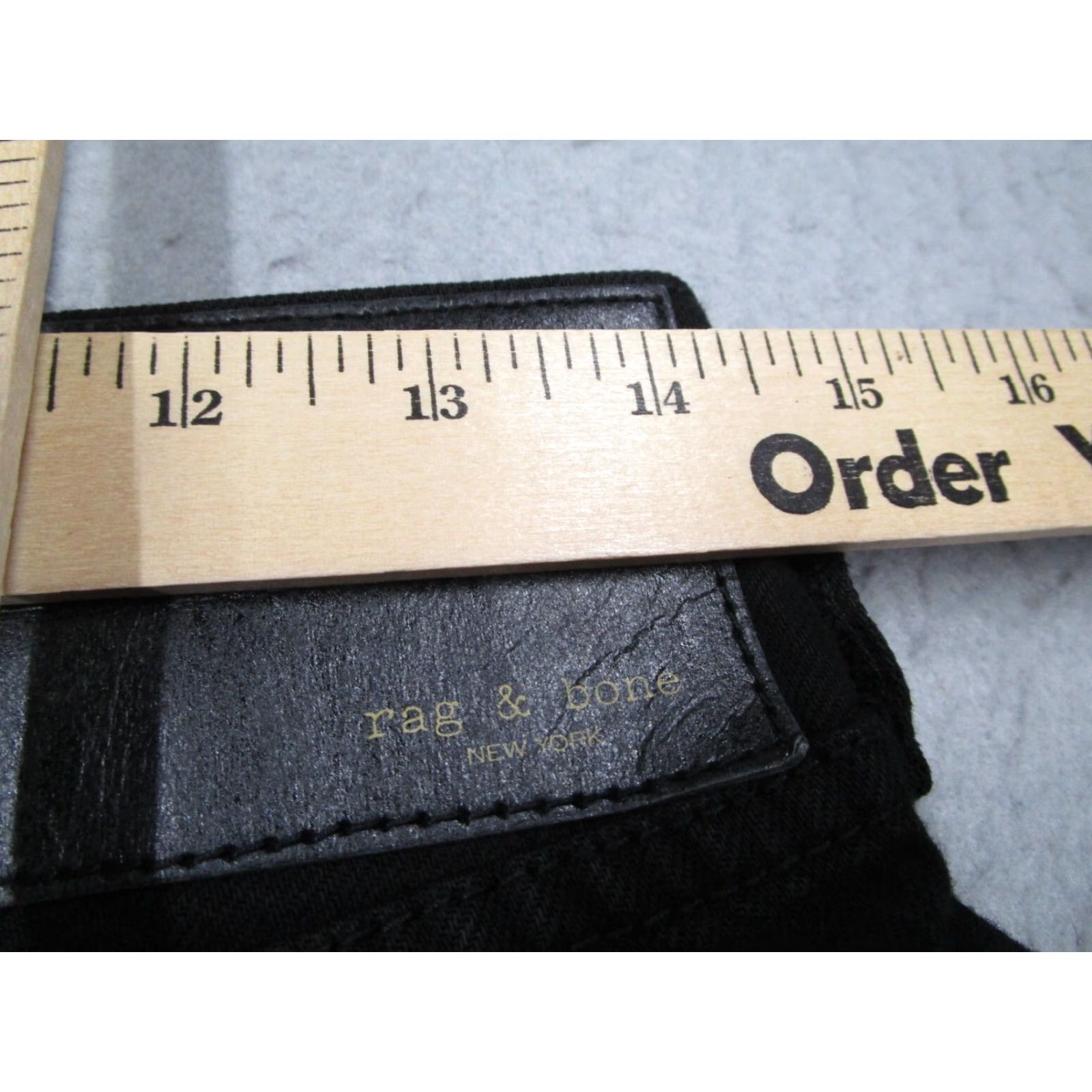 Rag & Bone rag & bone Jeans Women 28 Black MAYA HIGH RISE SLIM Button Fly Denim 28x26 Size 28" / US 6 / IT 42 - 7 Thumbnail