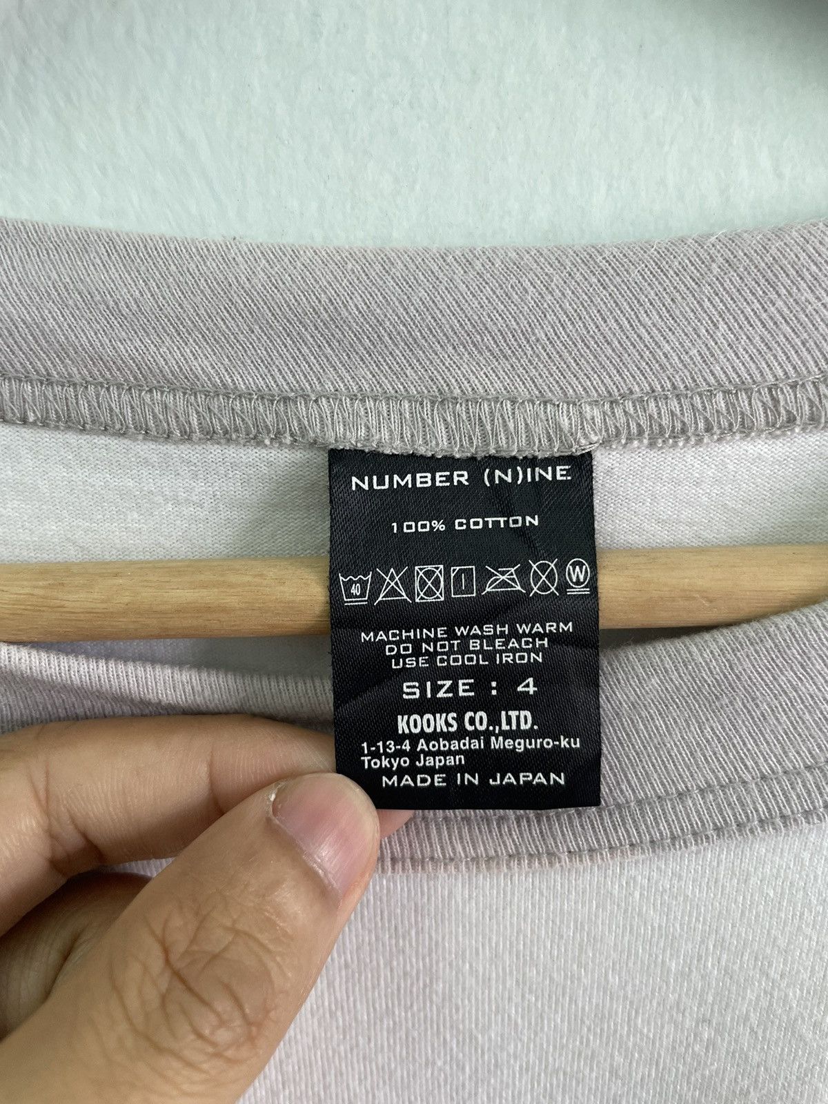 Number (N)ine Number nine basic longsleeve tee Size US L / EU 52-54 / 3 - 4 Thumbnail