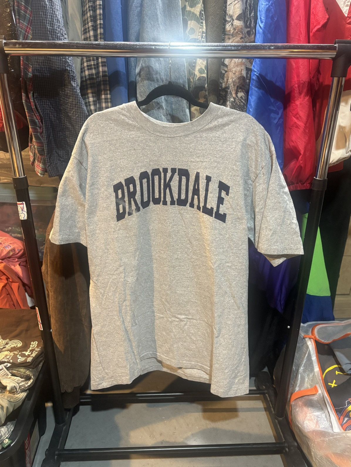 Vintage Vintage Single Stitch Brookdale College Gray Tee Size US XL / EU 56 / 4 - 1 Thumbnail