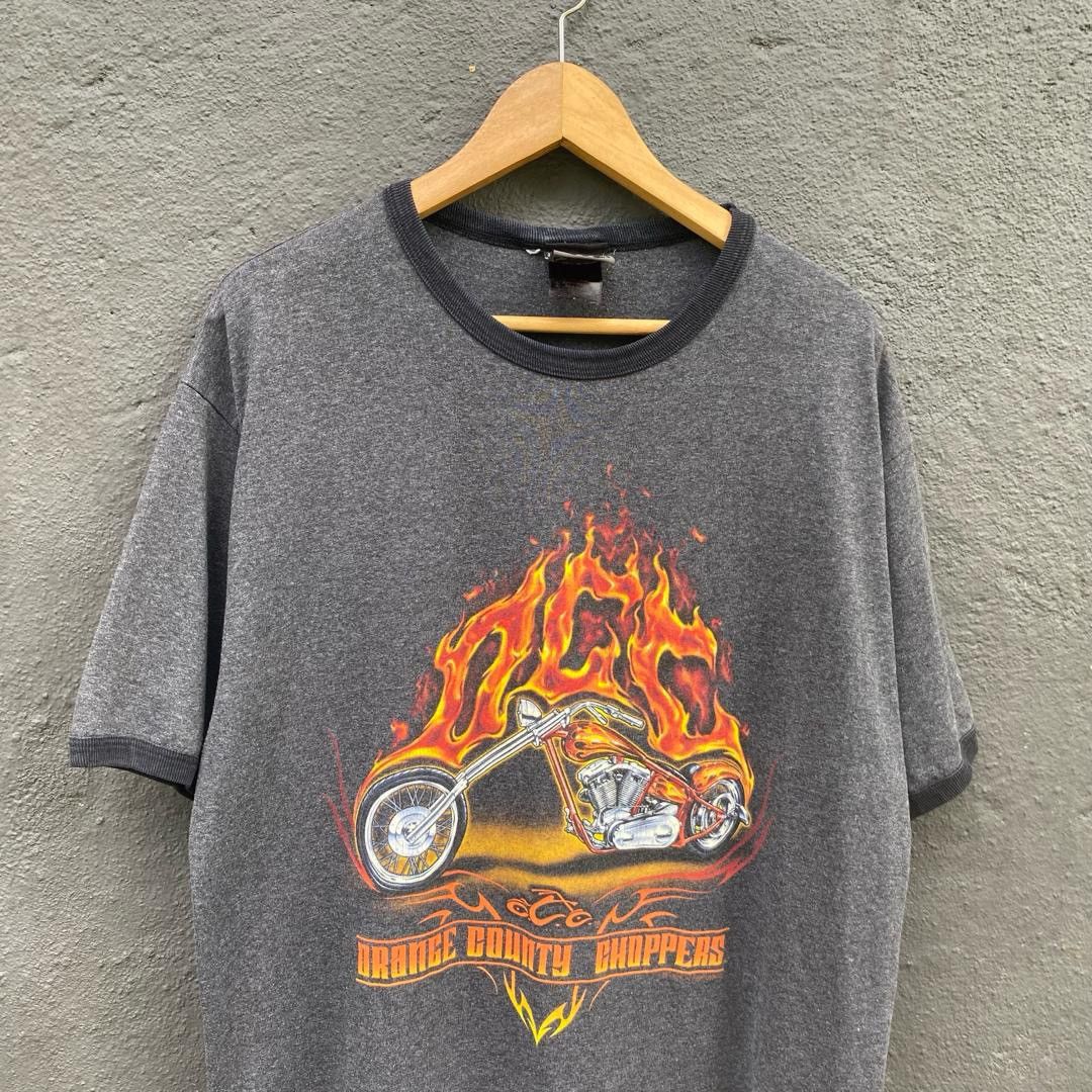 West Coast Choppers Thrashed faded vintage orange county choppers tee Size US XL / EU 56 / 4 - 2 Thumbnail