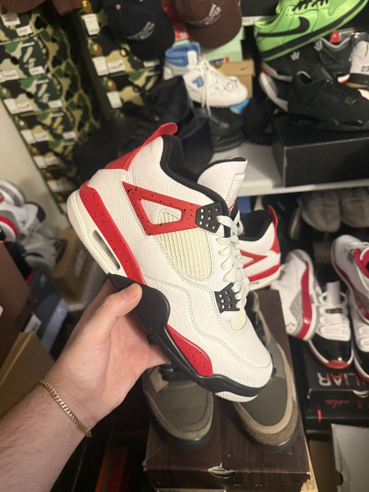 Jordan Brand Jordan retro 4 red cement sz 9 Size US 9 / EU 42 - 1 Thumbnail