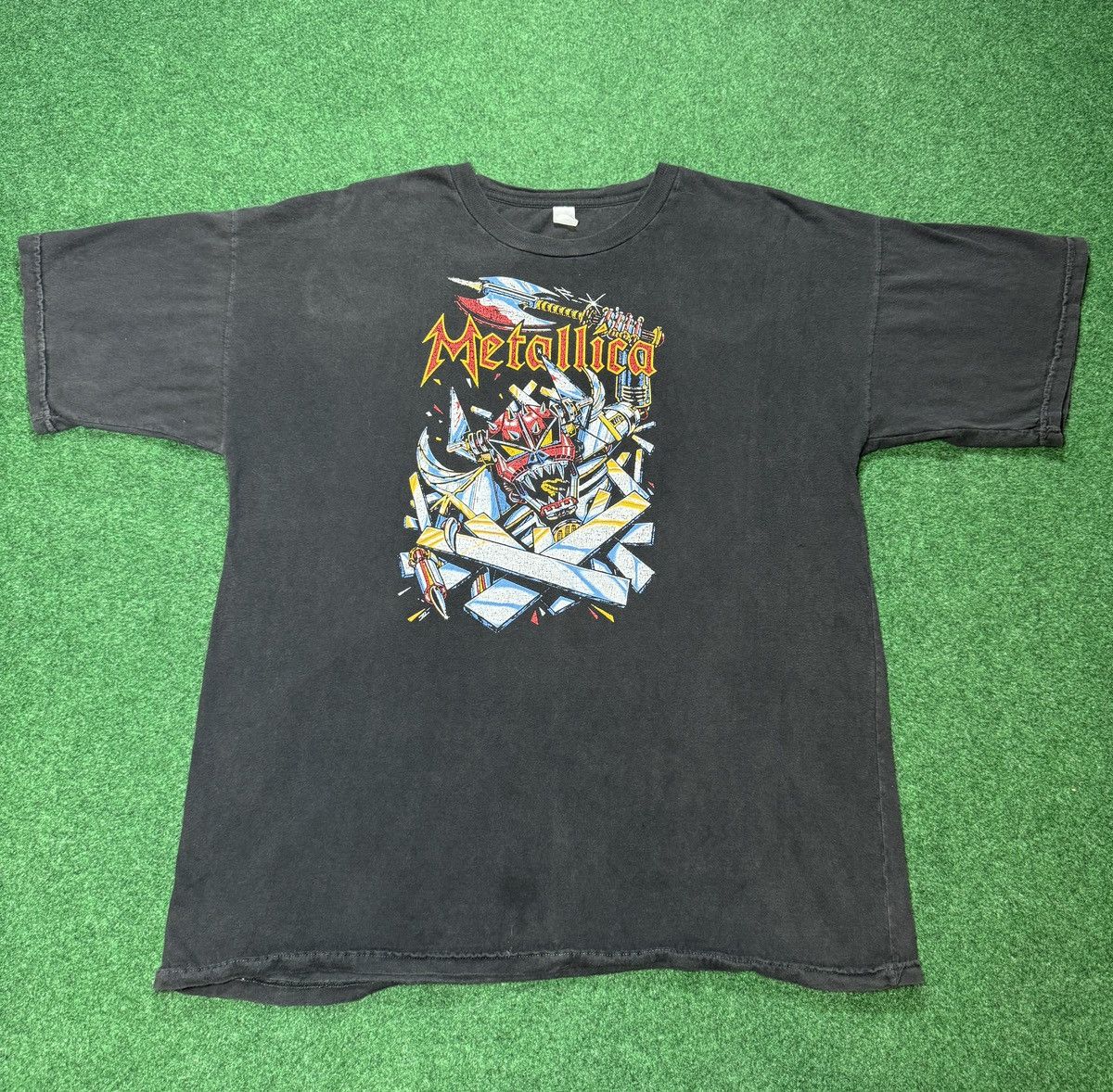 Band Tees × Vintage Vintage 80s RARE Metallica Design GRAIL Samurai XL T Shirt Size US XL / EU 56 / 4 - 1 Thumbnail