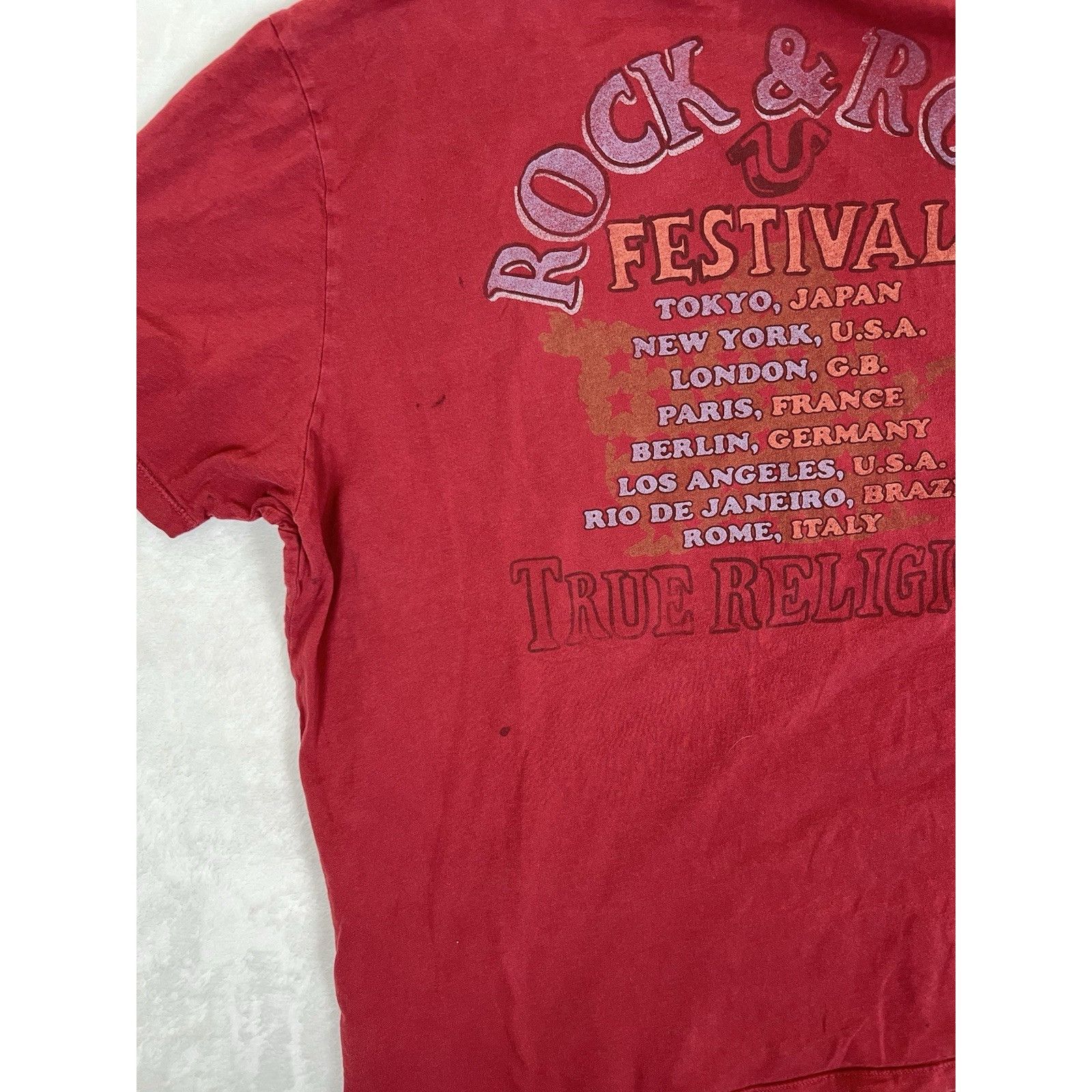 True Religion Vintage True Religion T-Shirt Size 2XL “Rock & Roll Festival Size US XXL / EU 58 / 5 - 11 Thumbnail