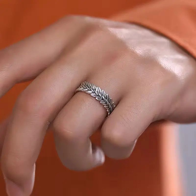 Jewelry Sterling Silver Wheat Open Rings Size ONE SIZE - 4 Thumbnail