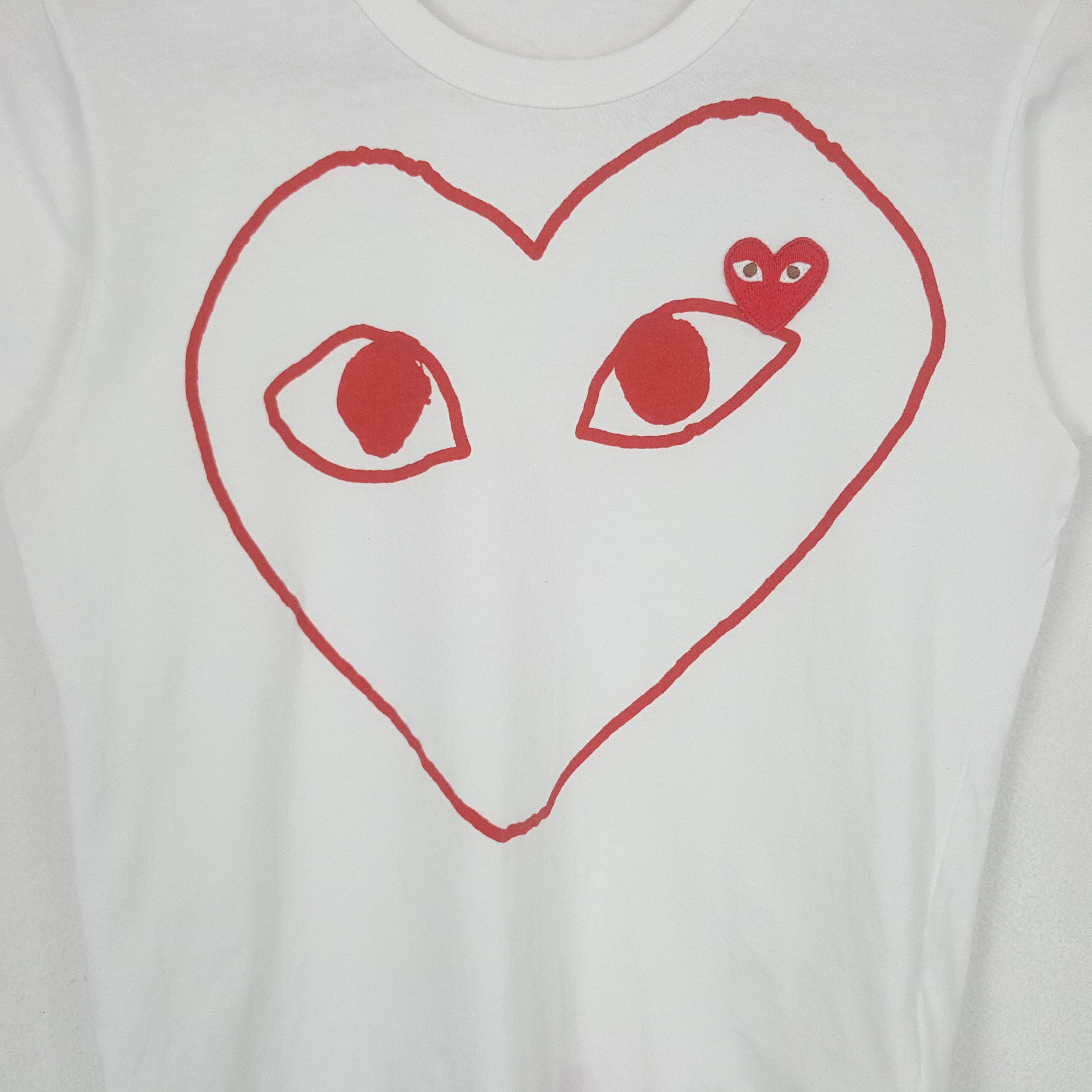 Comme des Garcons PLAY Vintage Comme des Garcons Play Designer Tshirt RR30 Size US S / EU 44-46 / 1 - 2 Thumbnail