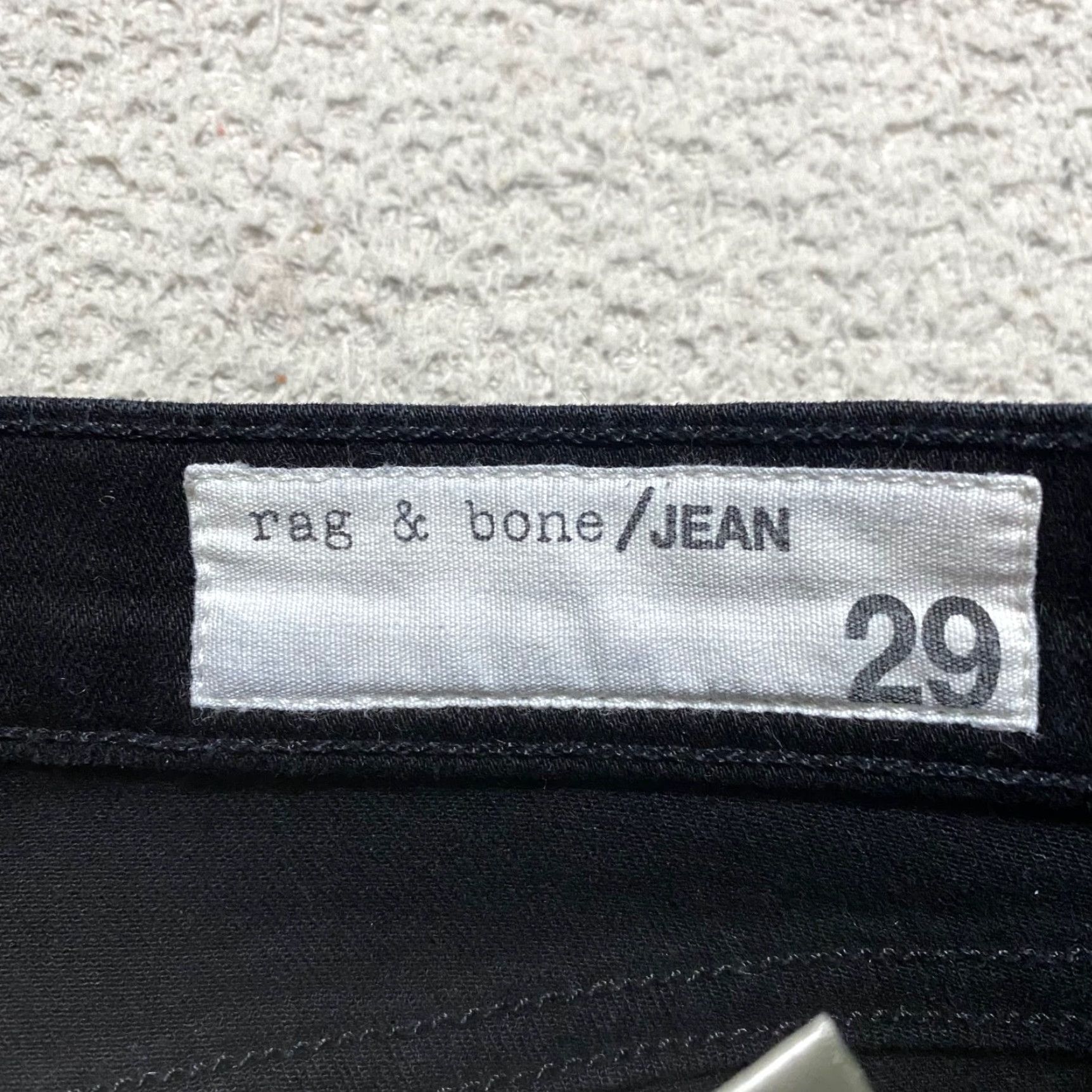Rag & Bone rag & bone Jeans Capri Womens 29 Black Denim High Rise Slim 5-Pocket Style Vintage No - 29 Inseam 26 in United States Mens Womens Girls Size 29" - 3 Thumbnail