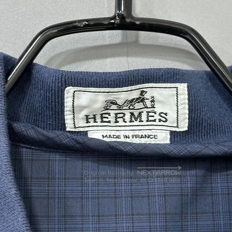Hermes Hermes size 41 Blue plaid zipper jacket Size US XXS / EU 40 - 5 Thumbnail