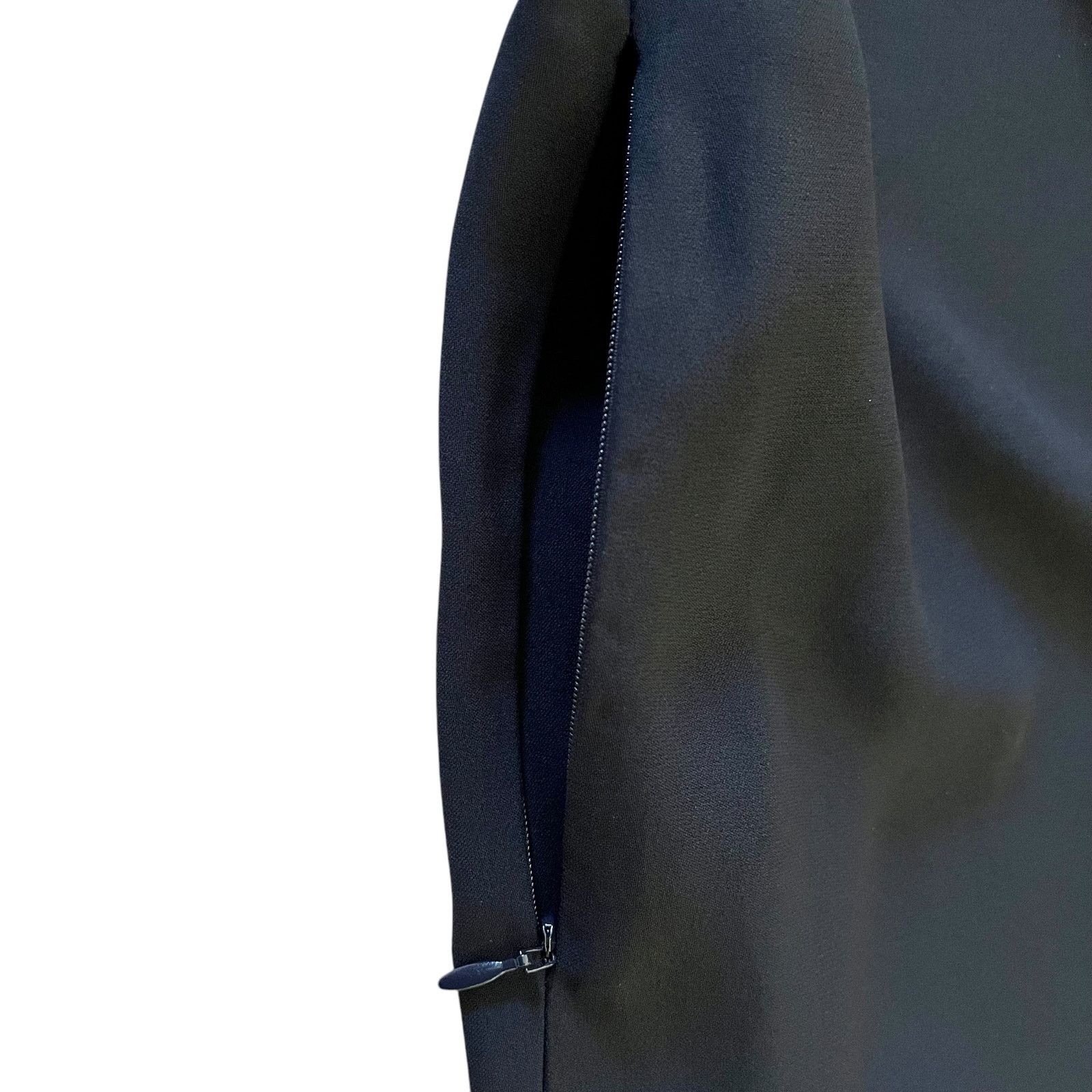Akris Akris Punto Navy Blue Scallop Wave Cutout Shift Dress Size M / US 6-8 / IT 42-44 - 6 Thumbnail