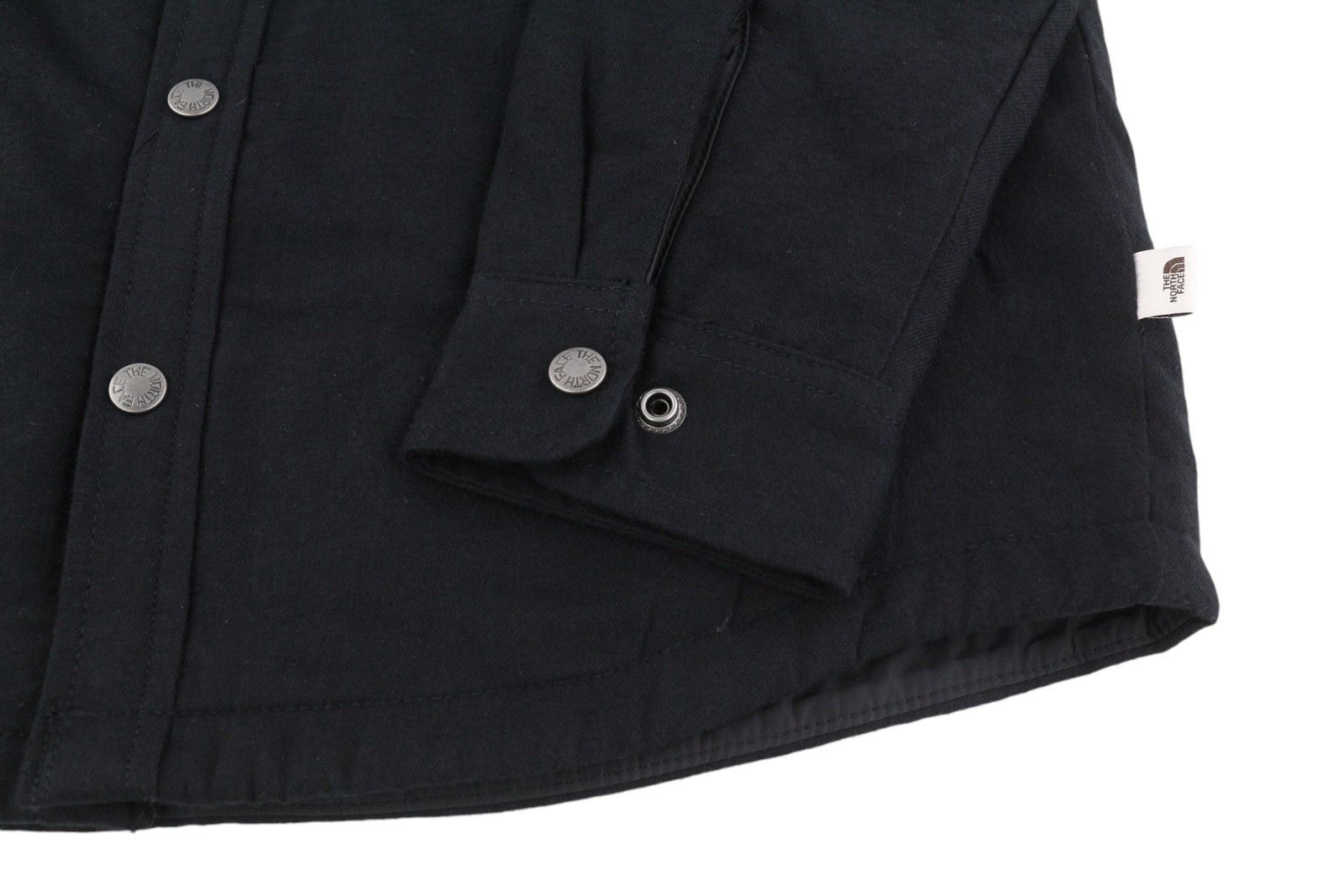The North Face CAMPSHIRE S Black Overshirt Fleece Lined Snap Button 84367 Size US S / EU 44-46 / 1 - 6 Thumbnail