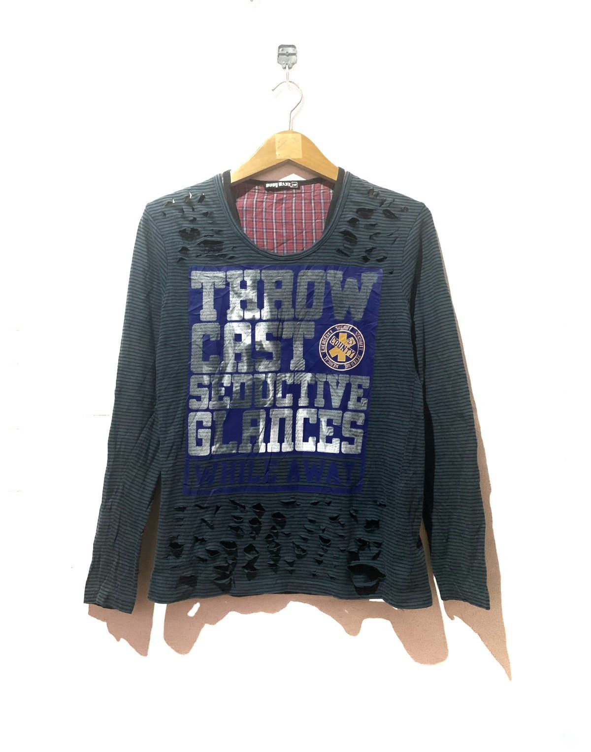 If Six Was Nine × Japanese Brand Japanese brand Distressed Grunge Poem LongSleeve Size S / US 4 / IT 40 - 1 Thumbnail
