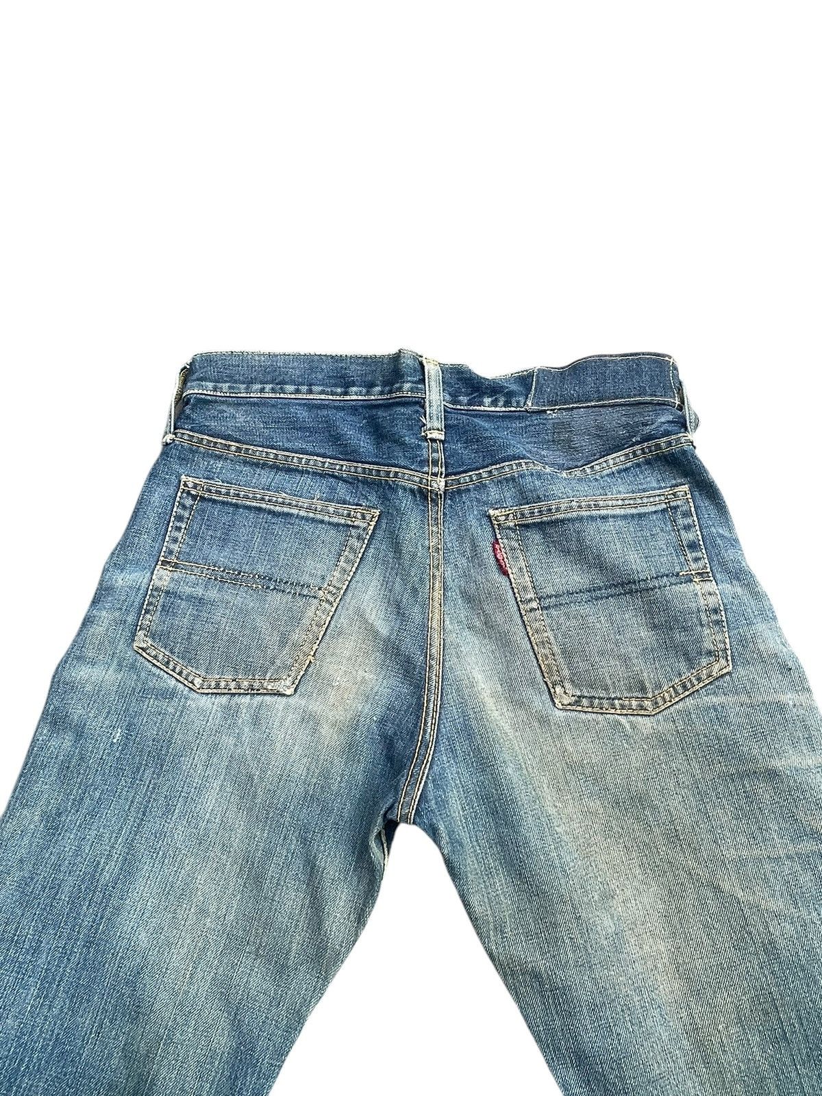 Japanese Brand Vintage Bell Bottom Bigstone Faded Distresed Size US 29 - 13 Thumbnail
