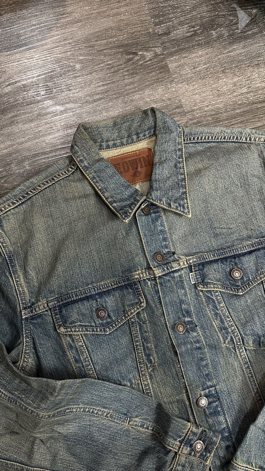 Edwin 90s Edwin Denim Trucker Jacket Size US L / EU 52-54 / 3 - 4 Thumbnail