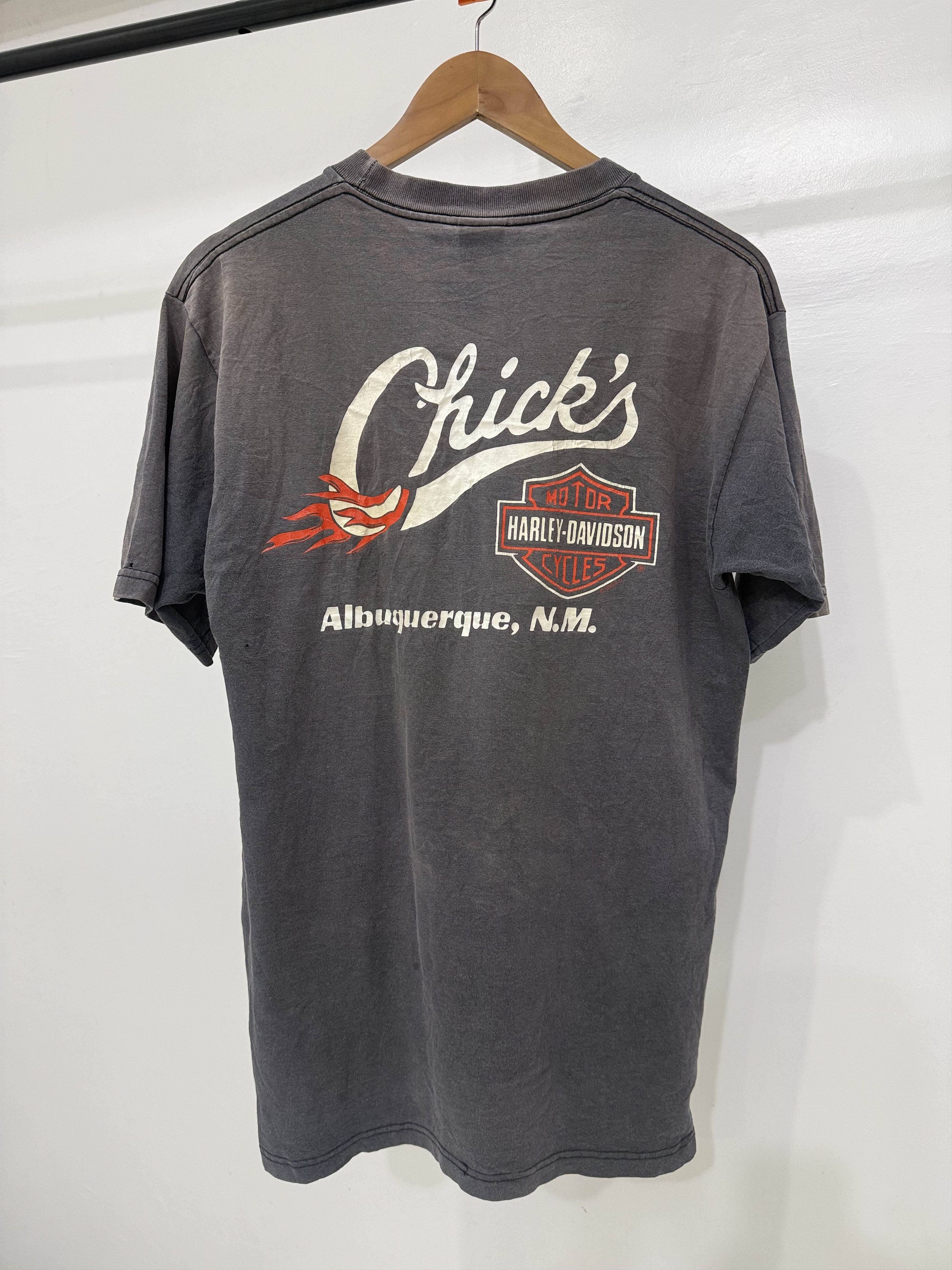 Vintage Harley Davidson Vintage Thrashed Faded Shirt WWE Sturgis Size US L / EU 52-54 / 3 - 4 Thumbnail