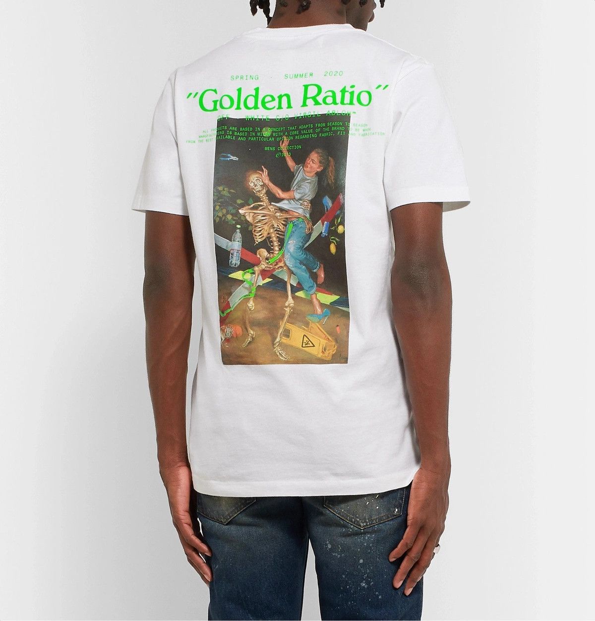 Off-White White Pascal Painting Golden Ratio Logo T-Shirt Size US M / EU 48-50 / 2 - 3 Thumbnail