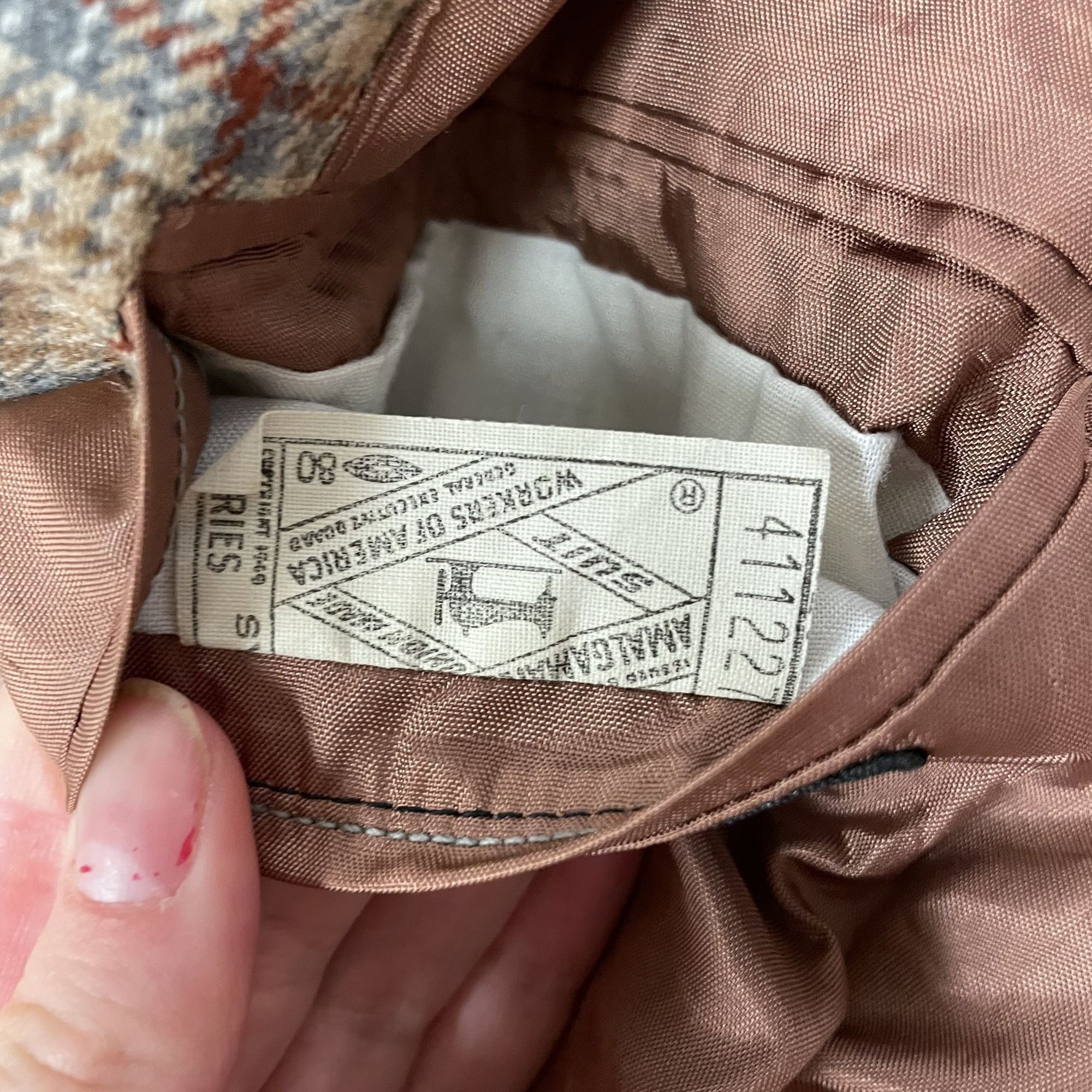 Other Vtg Bonds Herringbone SHADOW PLAID Wool Sport Coat Size 40S - 8 Thumbnail
