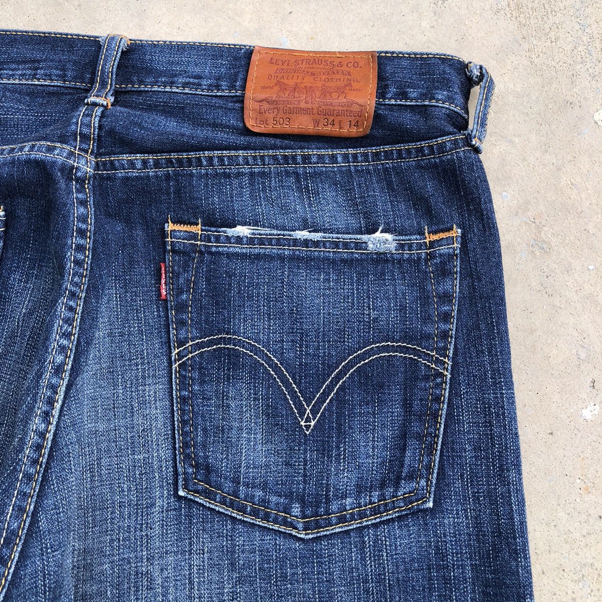 Levi's Vintage Clothing Vintage Levis 503 Distressed Denim Short Pants Size US 34 / EU 50 - 11 Thumbnail