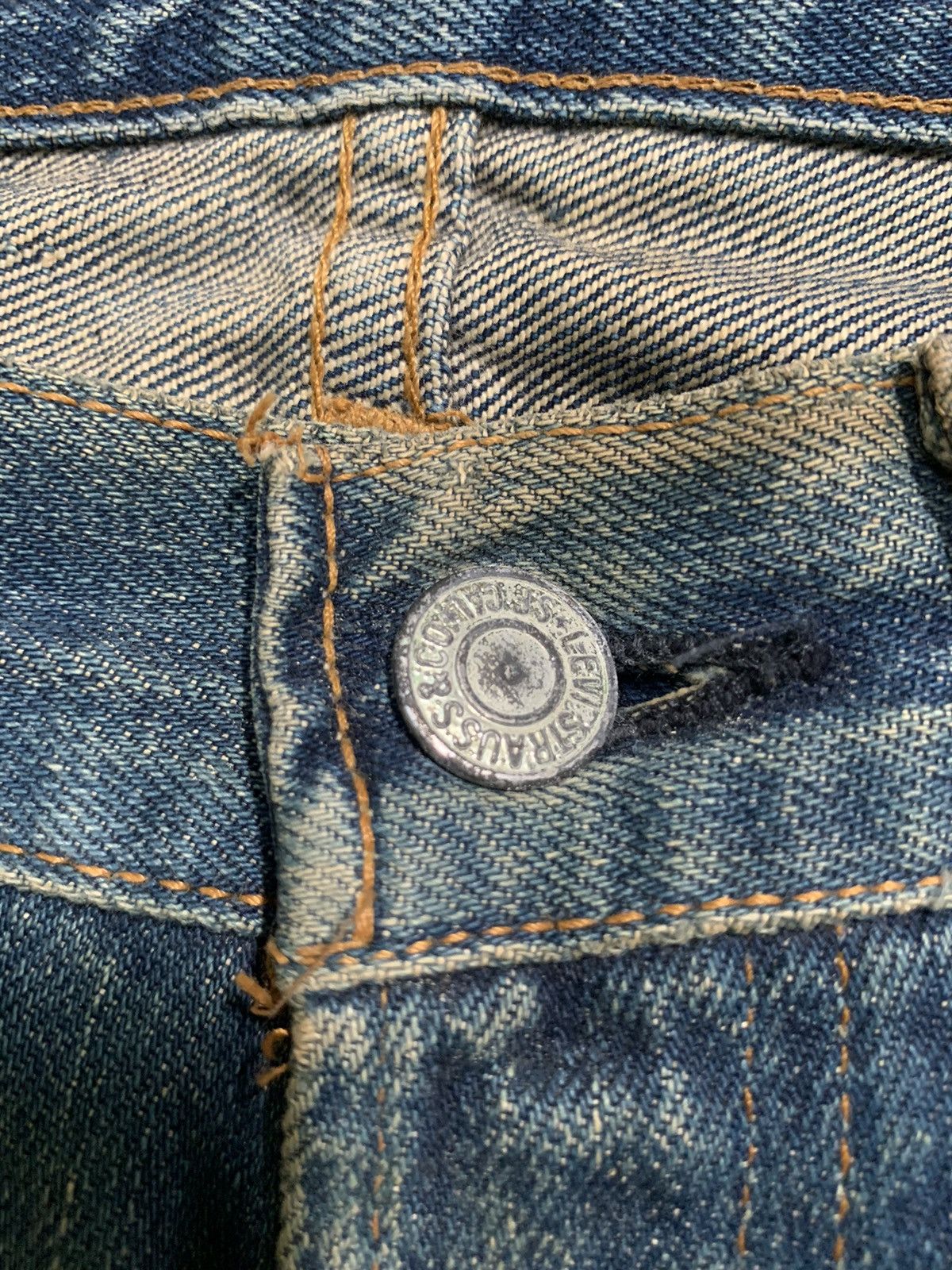 Levi's VINTAGE LEVIS 501 BIG E SELVEDGE MUDWASH & RUSTY DISTRESSED Size US 29 - 14 Thumbnail