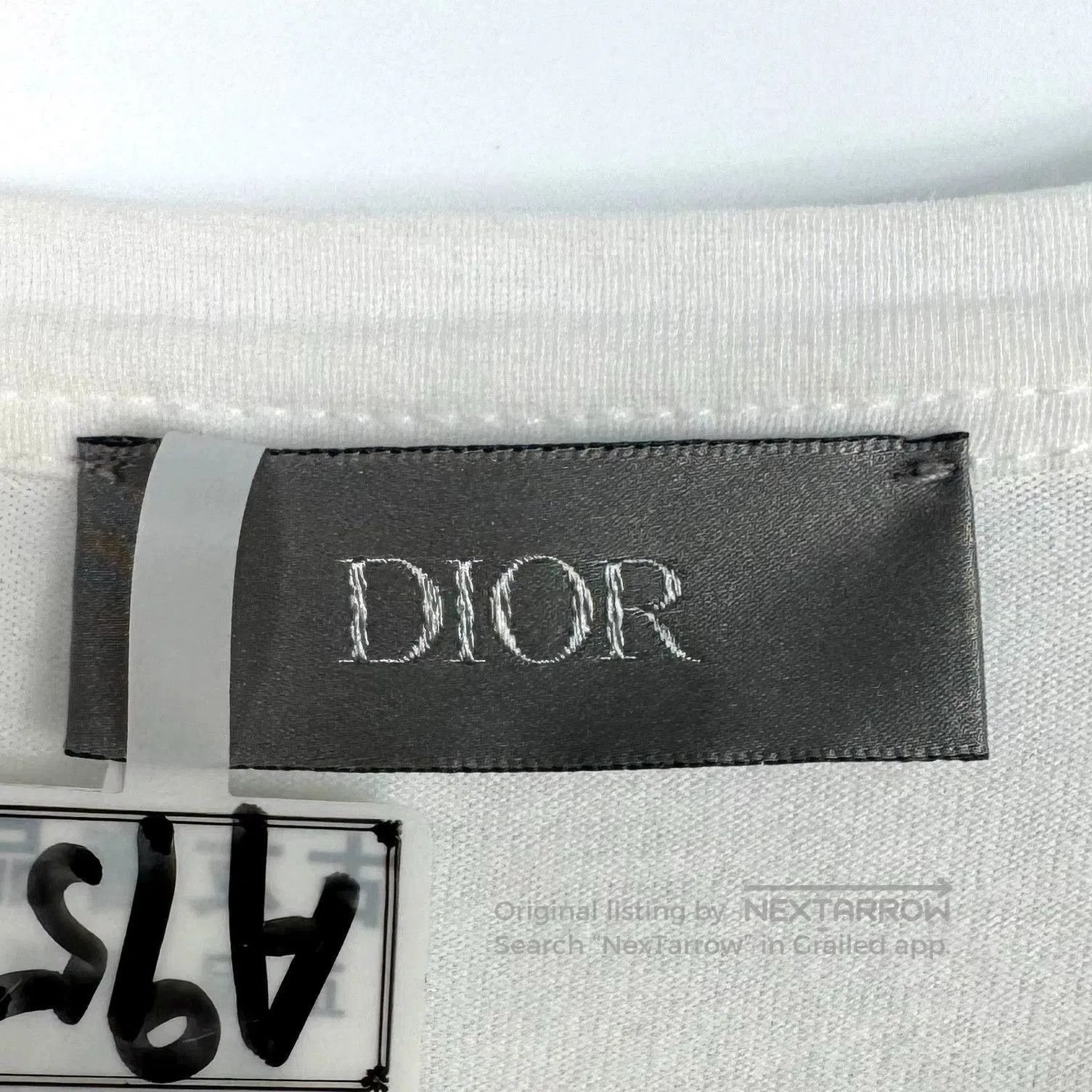 Dior dior white short sleeve t-shirt with logo. Size US M / EU 48-50 / 2 - 4 Thumbnail