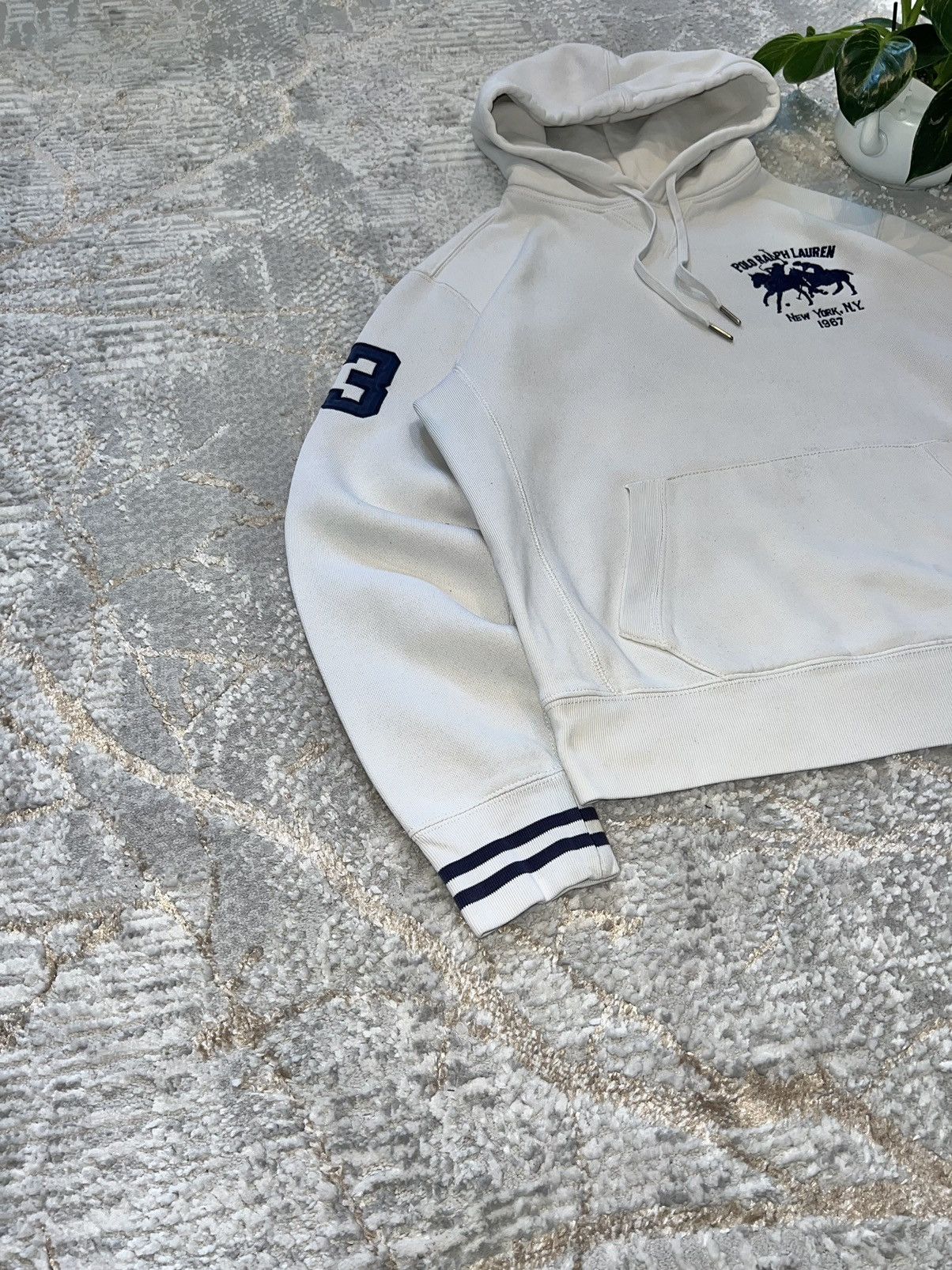 Polo Ralph Lauren × Vintage POLO RALPH LAUREN VINTAGE 90S BIG LOGO HOODIE Y2K SWEATSHIRT Size US M / EU 48-50 / 2 - 3 Thumbnail