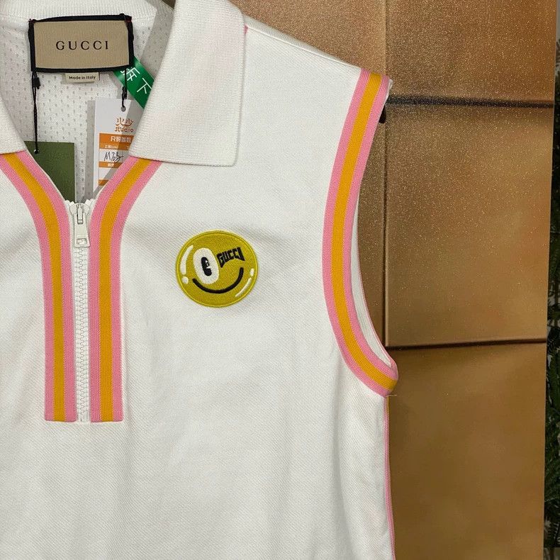 Gucci Gucci 24ss's latest smiley embroidered letter logo dress 25 Size M / US 6-8 / IT 42-44 - 3 Thumbnail
