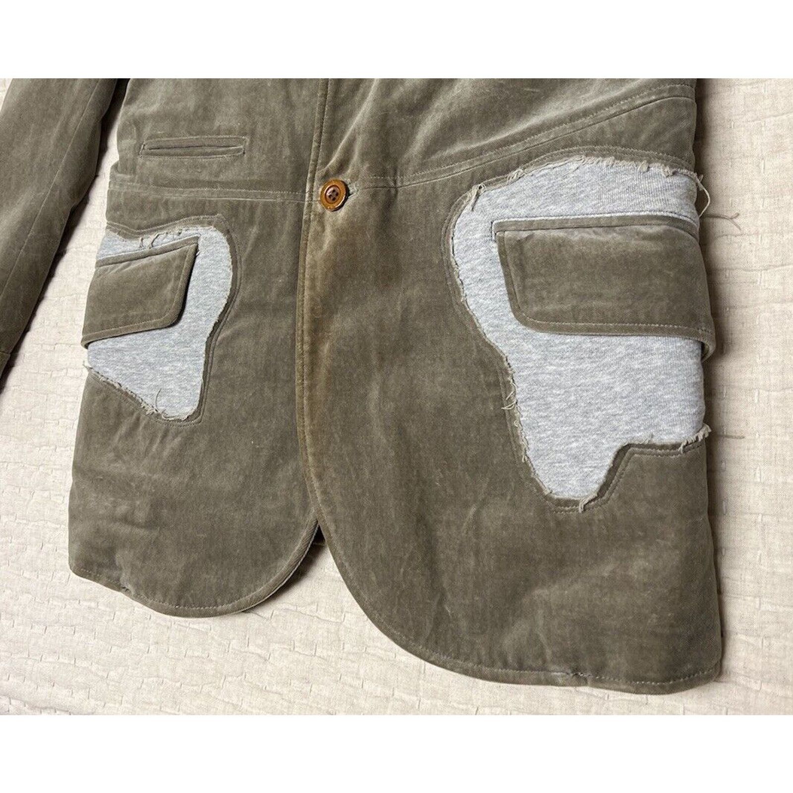 Maison MIHARA YASUHIRO MIHARA YASUHIRO Jersey Panel Velvet Blazer Men’s S Rare MMY Size US S / EU 44-46 / 1 - 3 Thumbnail