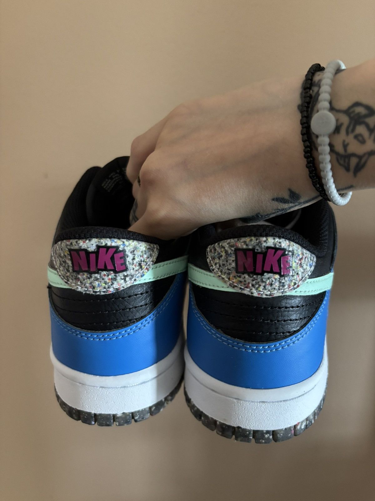 Nike Nike Dunk Low SE GS 'Black Light Photo Blue Mint Foam' Size US 7 / EU 40 - 4 Thumbnail